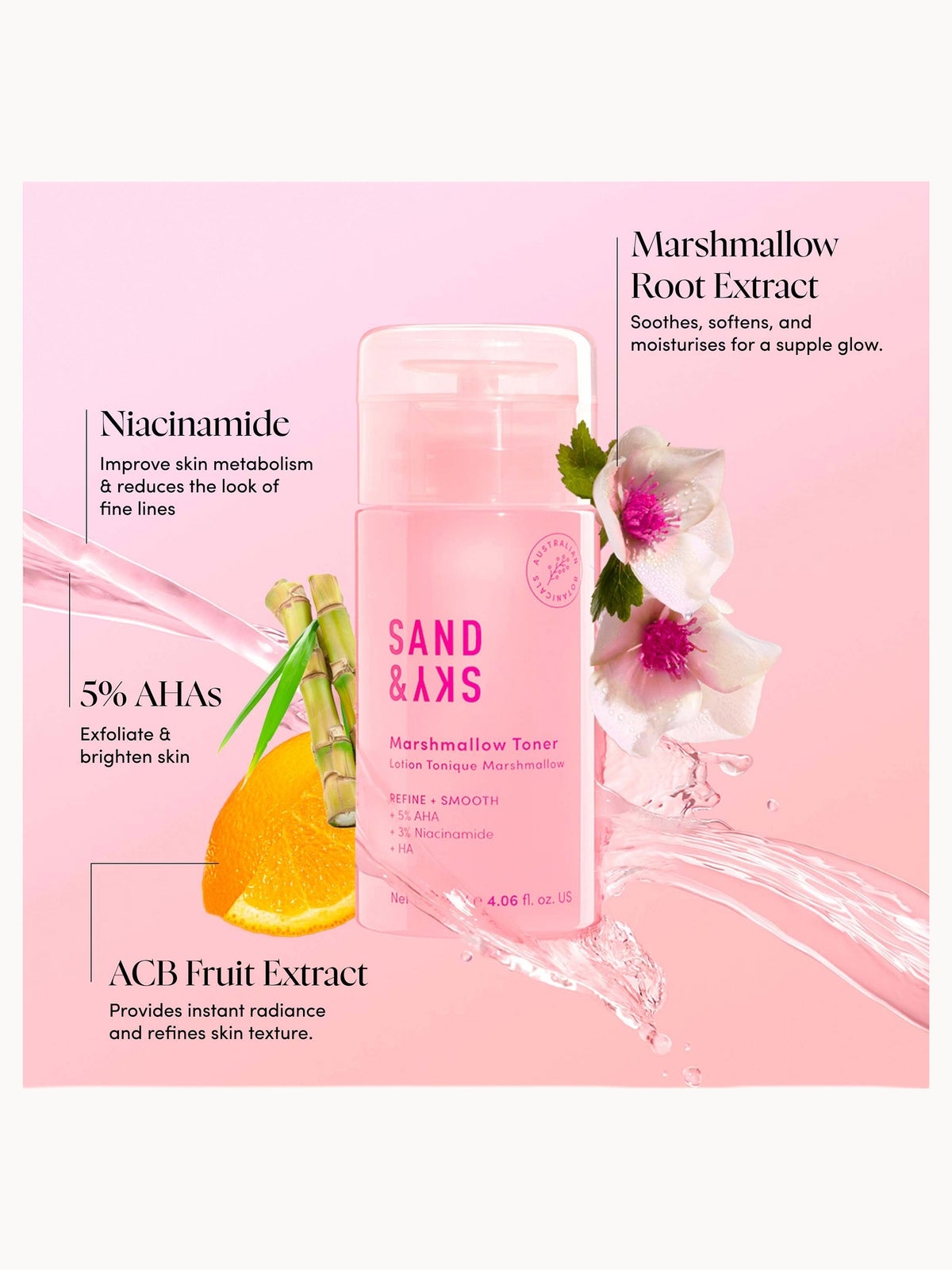 Sand & Sky The Marshmallow Pink Toner 120ml 4