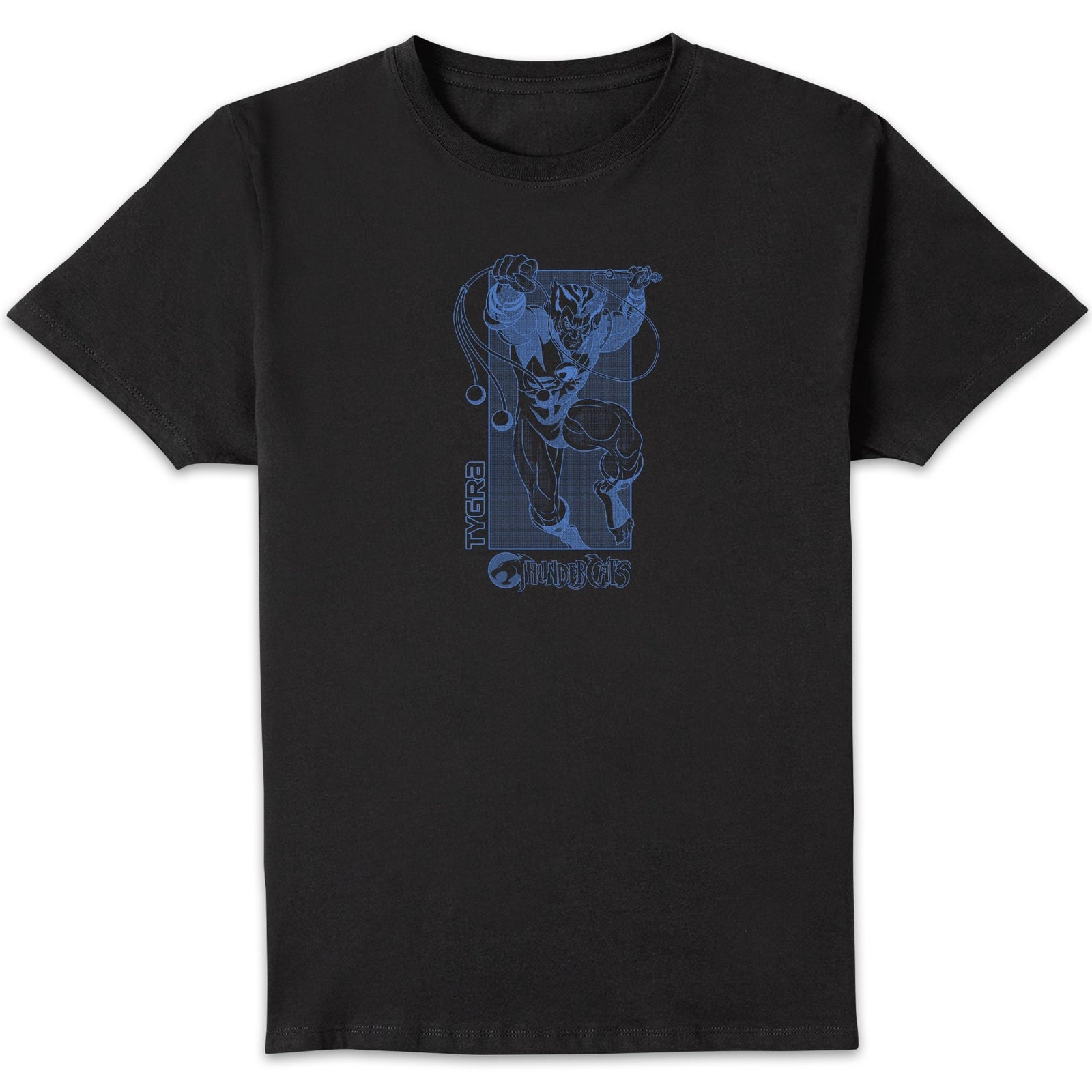 Thundercats Tygra Blue Unisex T-Shirt - Black - XXL