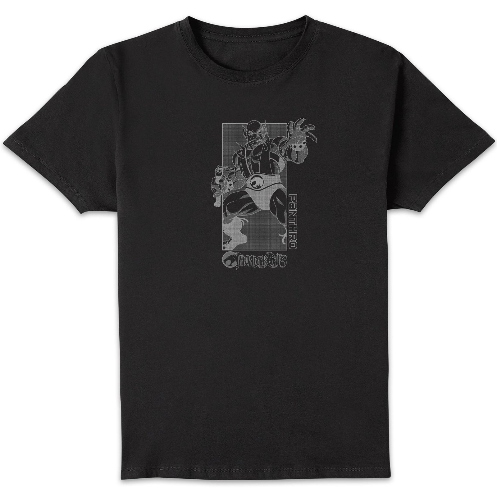 Thundercats Panthro Grey Unisex T-Shirt - Black - XL