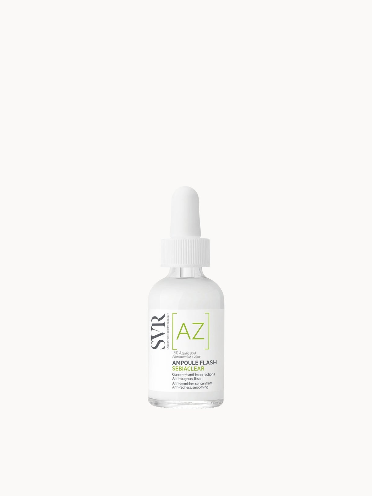 SVR SEBIACLEAR Ampoule Flash - 15% Azelaic Acid Anti-Blemish Serum for Acne-prone, Oily, Combination Skin, 40ml