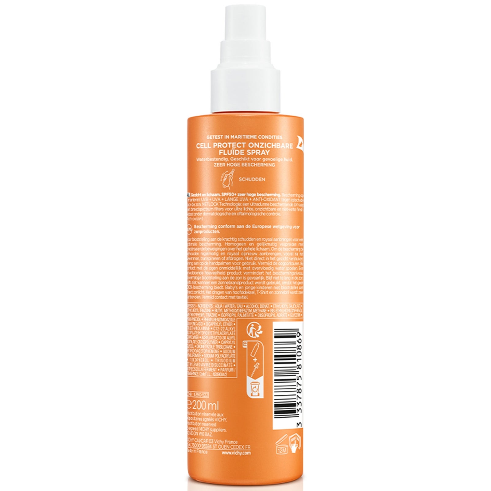 Protector Solar Capital Water Fluid Spray SPF50 200 ml