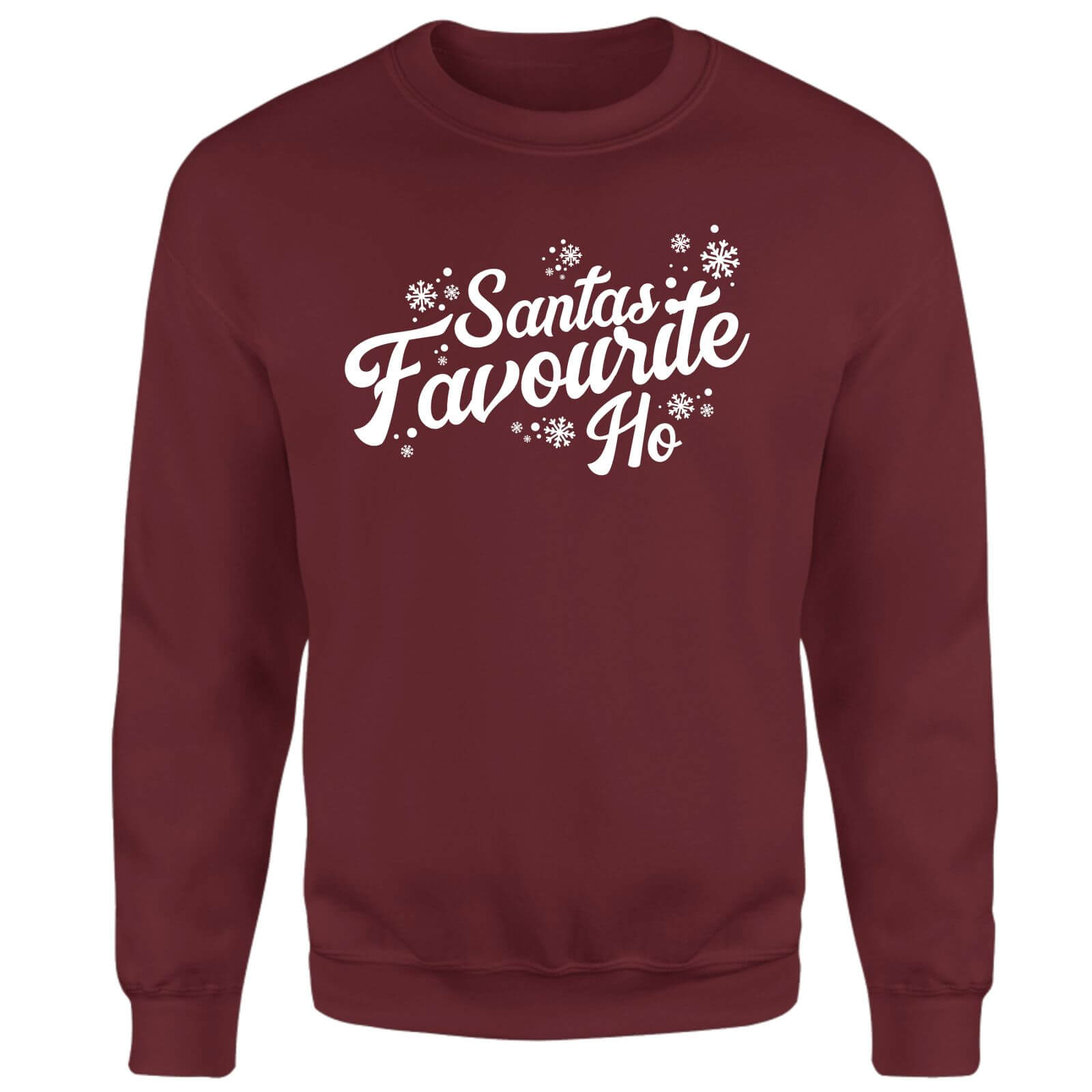 Santa Favourite Ho Sweatshirt - Burgundy - XL - Burgundy