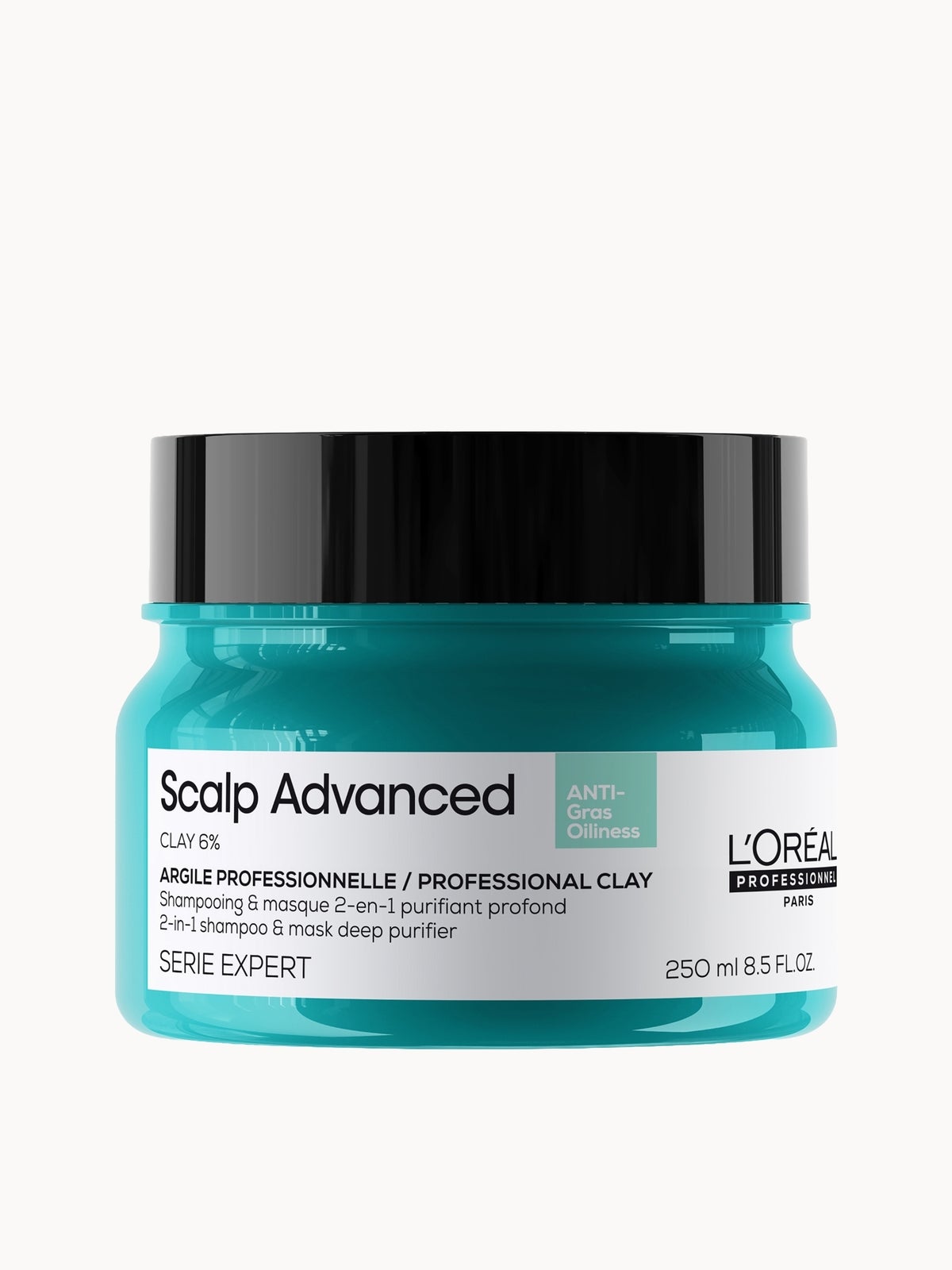 L'Oréal Professionnel Serié Expert Scalp Advanced Anti-Oiliness 2-in-1 Deep Purifier Clay Hair Mask 250ml
