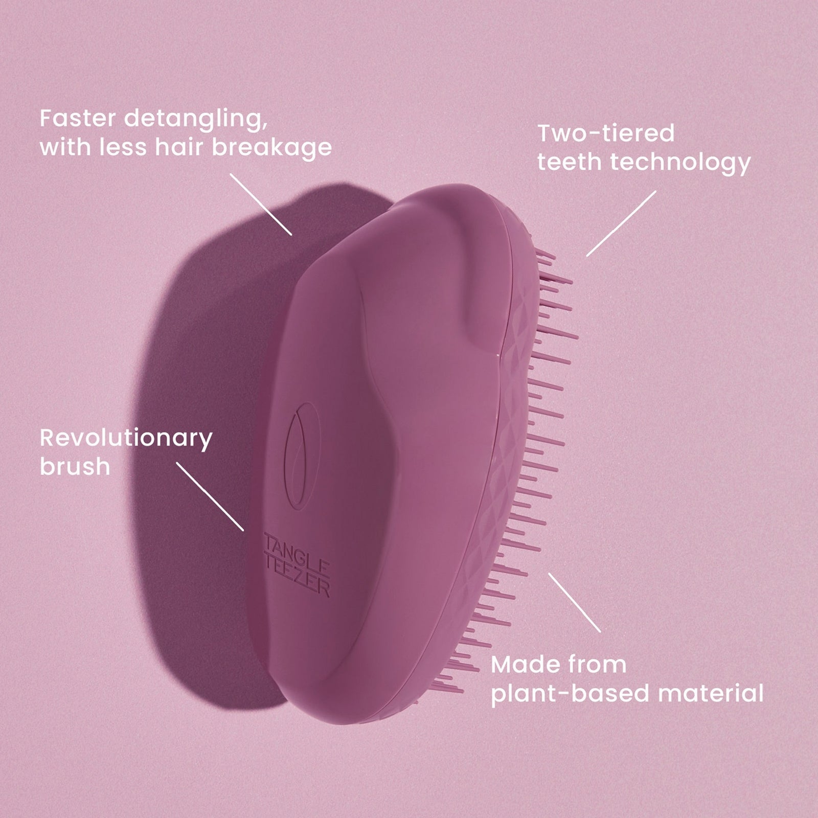 Tangle Teezer Original Plant Brush - Purple 4