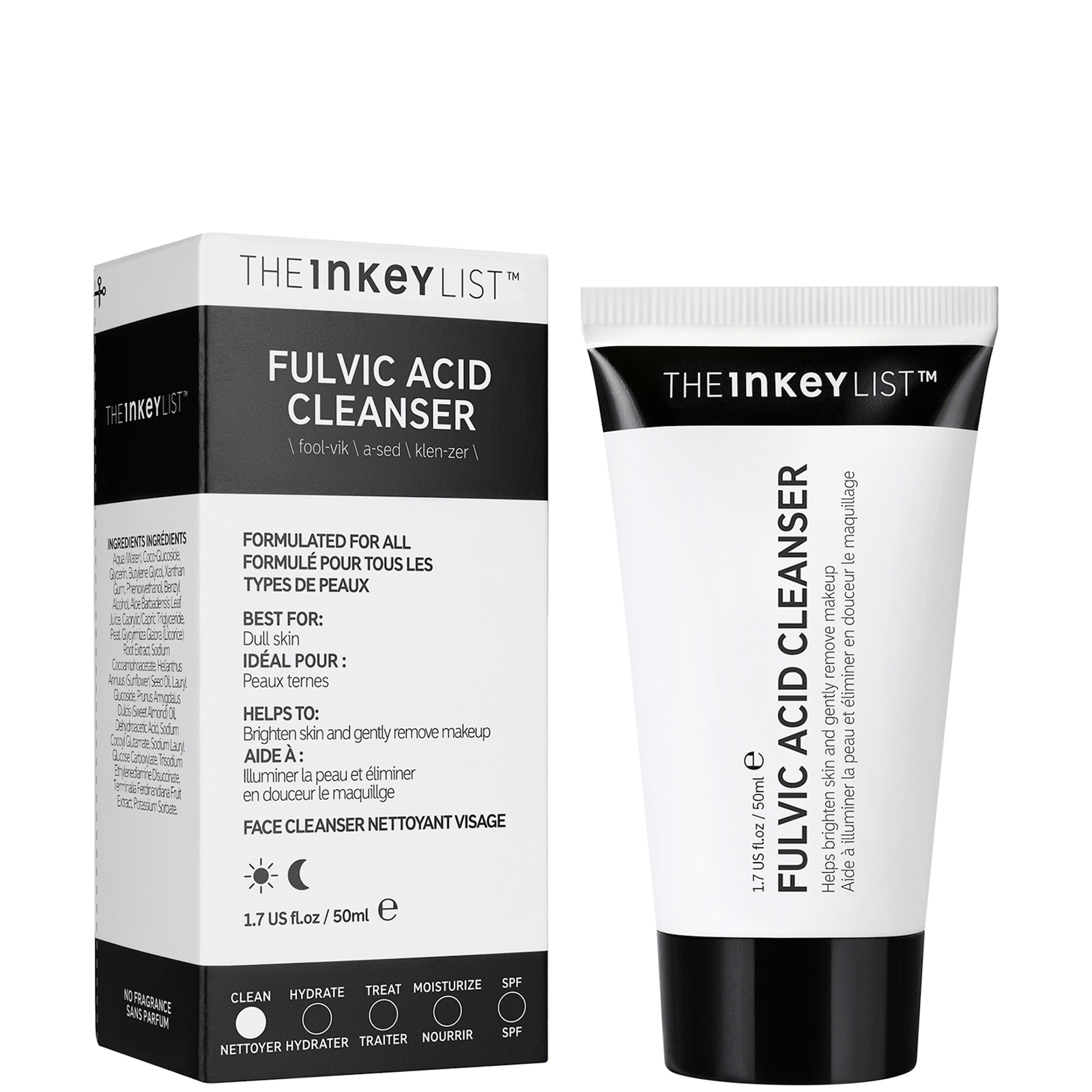 The INKEY List Mini Fulvic Acid Cleanser 50 ml