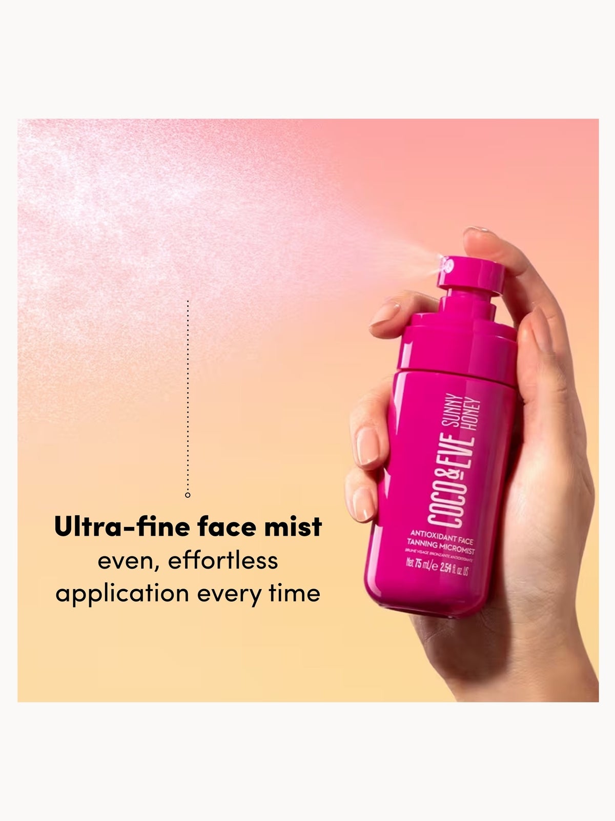 Coco & Eve Face Tanning Micromist 75ml 2