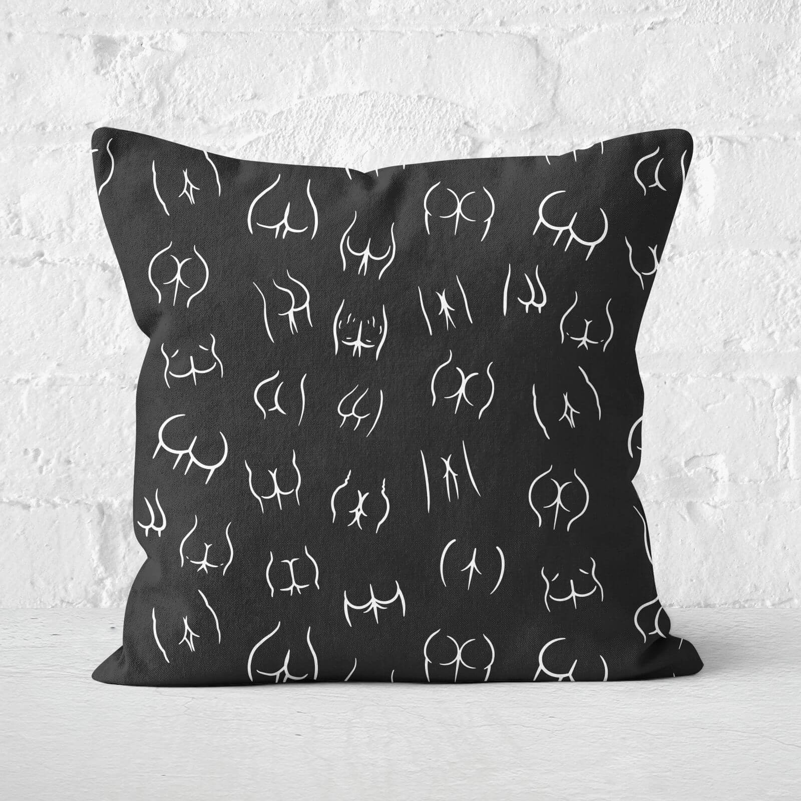 Behind Pattern Square Cushion - 50x50cm - Soft Touch