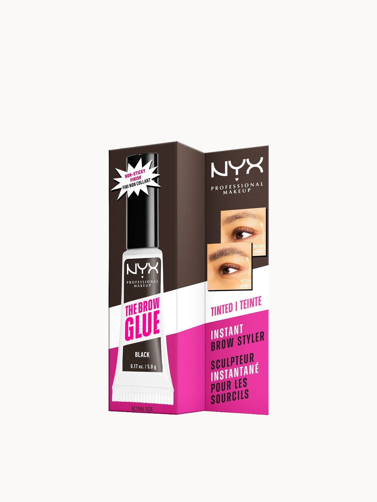 NYX Professional Makeup The Brow Glue Instant Styler 5g (Various Shades), Medium Brown, photo 12