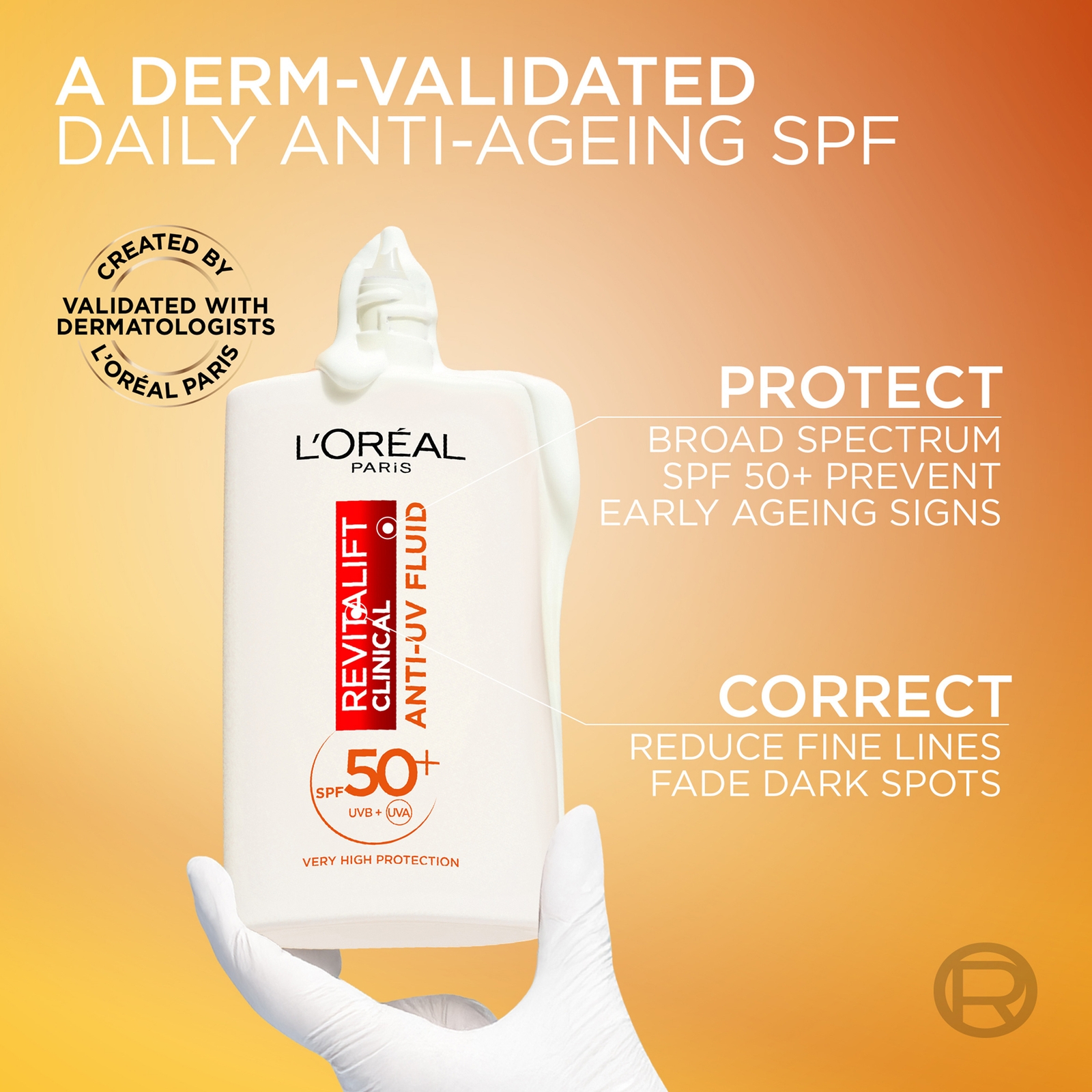 Thumbnail - L'Oréal Paris Revitalift Clinical Vitamin C UV Fluid SPF 50+ Moisturiser 50ml