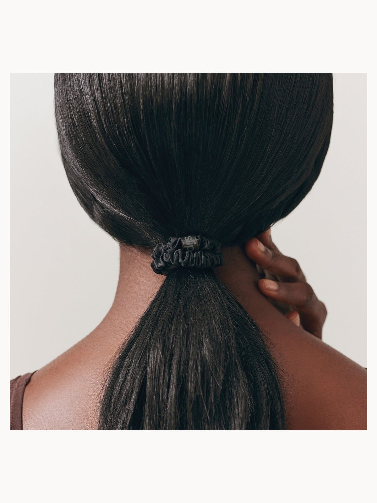 Slip Pure Silk Skinny Scrunchies - Black 4
