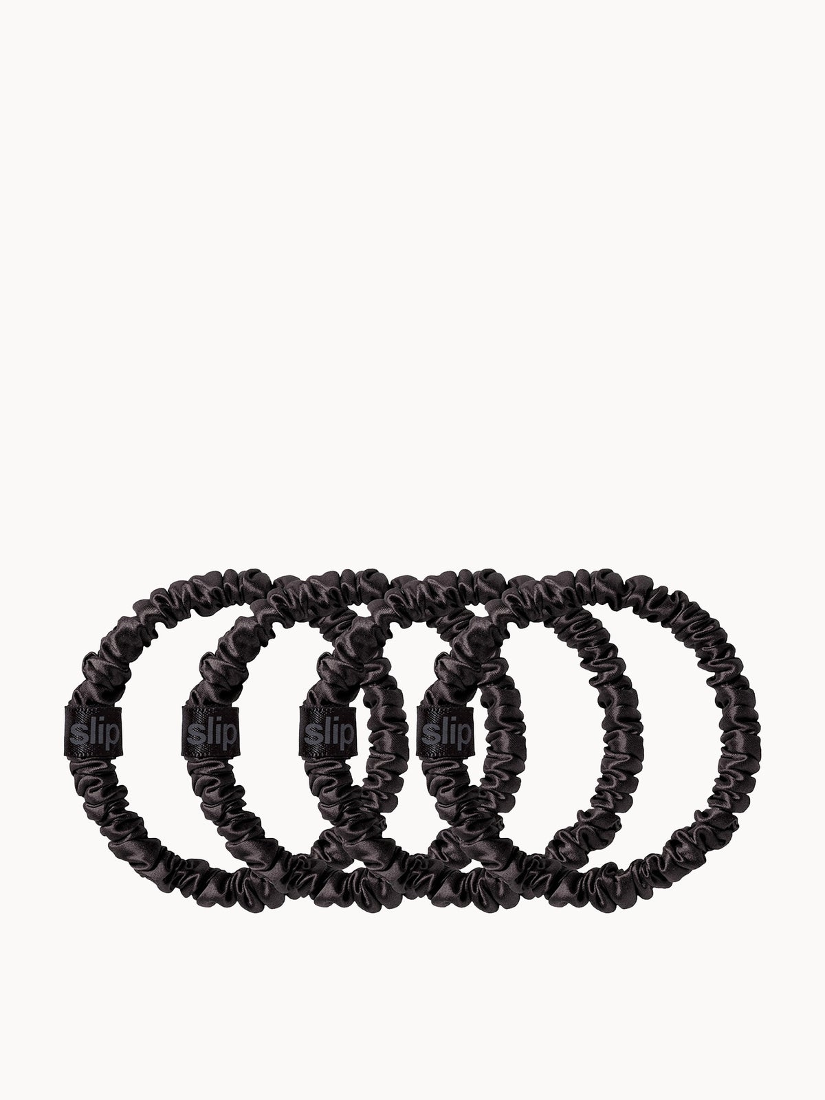 Slip Pure Silk Skinny Scrunchies - Black 2