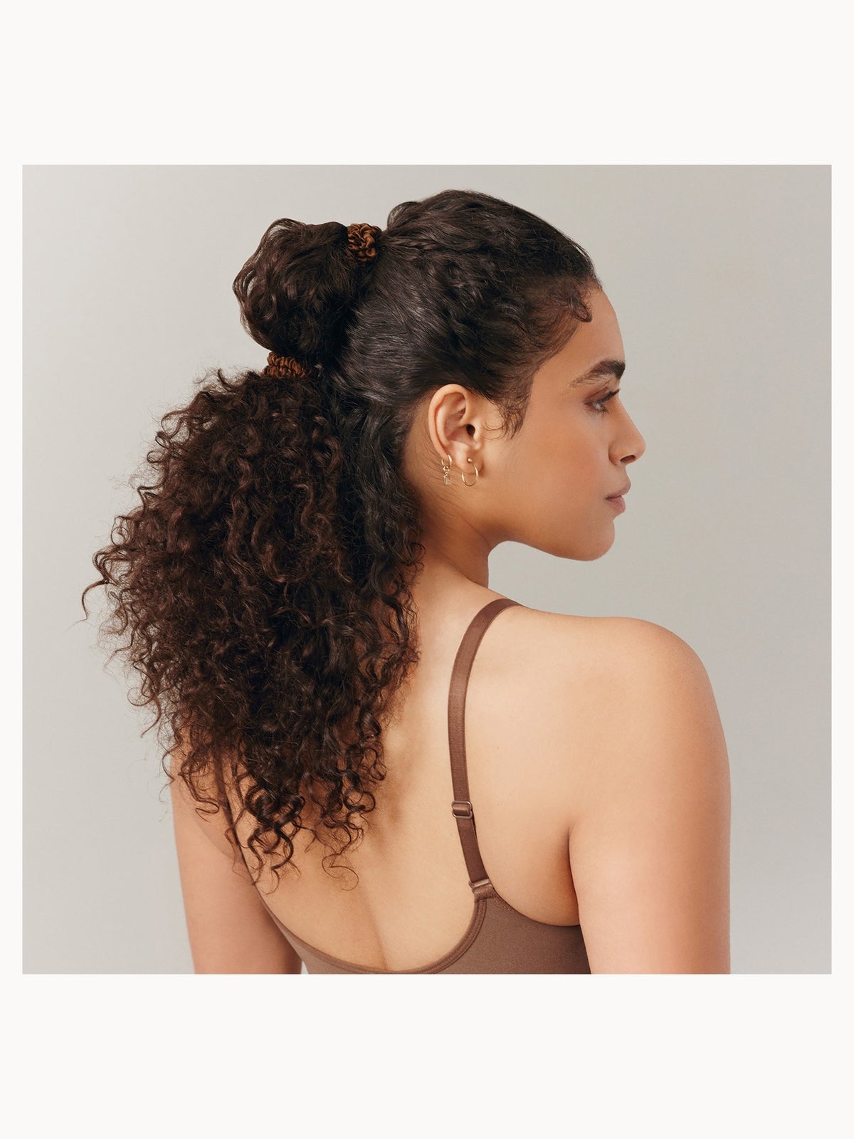 Slip Pure Silk Skinny Scrunchies - Dark Brown 4