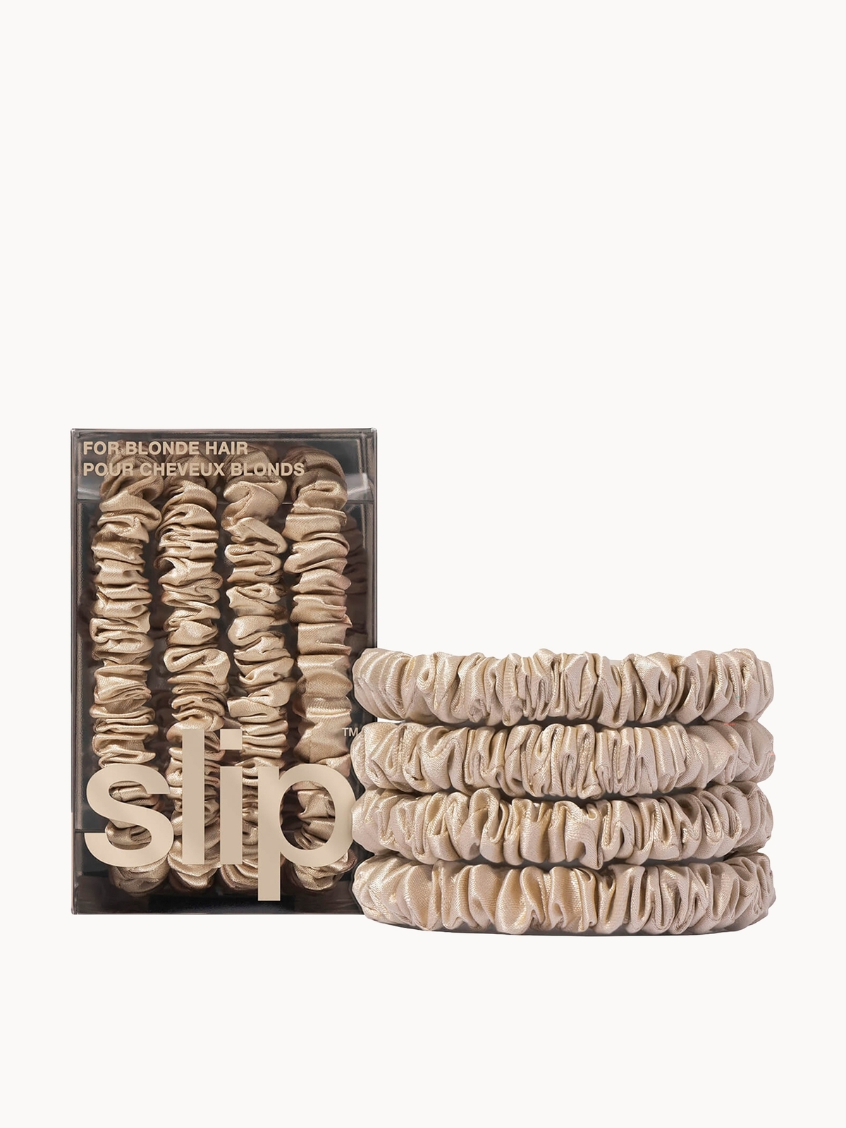 Slip Pure Silk Skinny Scrunchies – Blonde