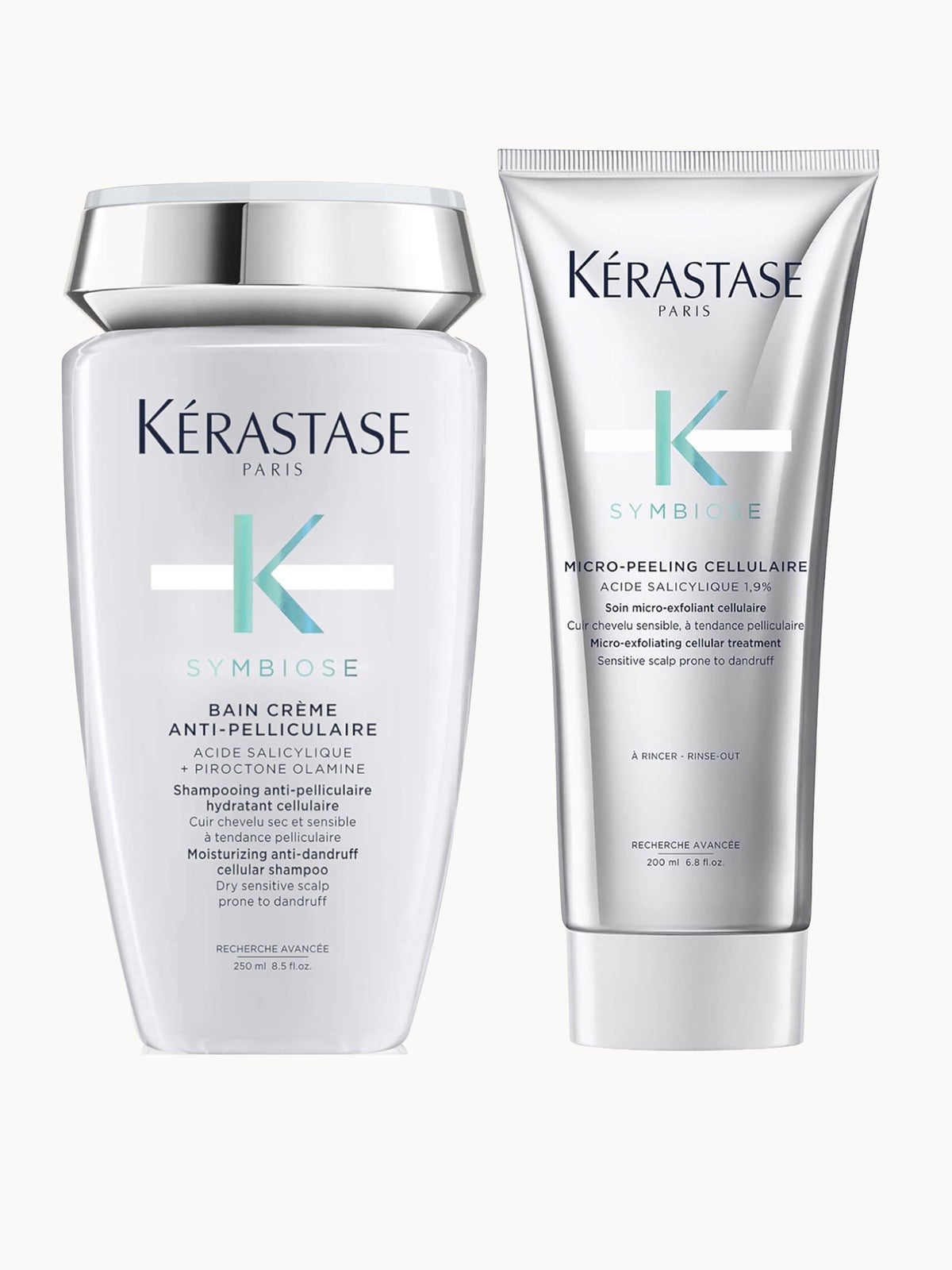 Kérastase Symbiose Anti-Dandruff Exfoliate and Cleanse Duo for Dry Scalps