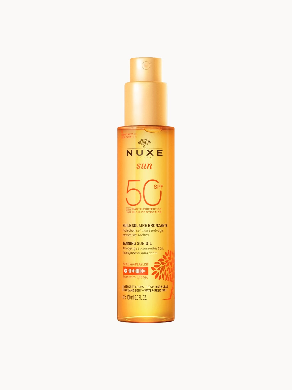 NUXE Face and Body Tanning Sun Oil High Protection SPF 50 150ml