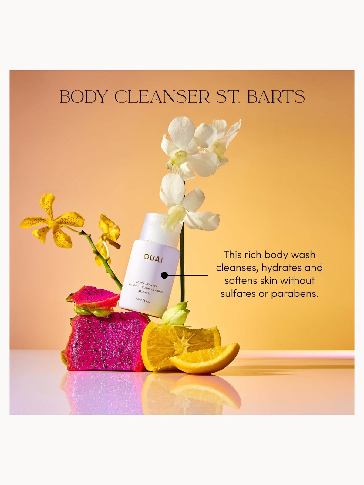 OUAI St. Barts Body Cleanser 300ml 3