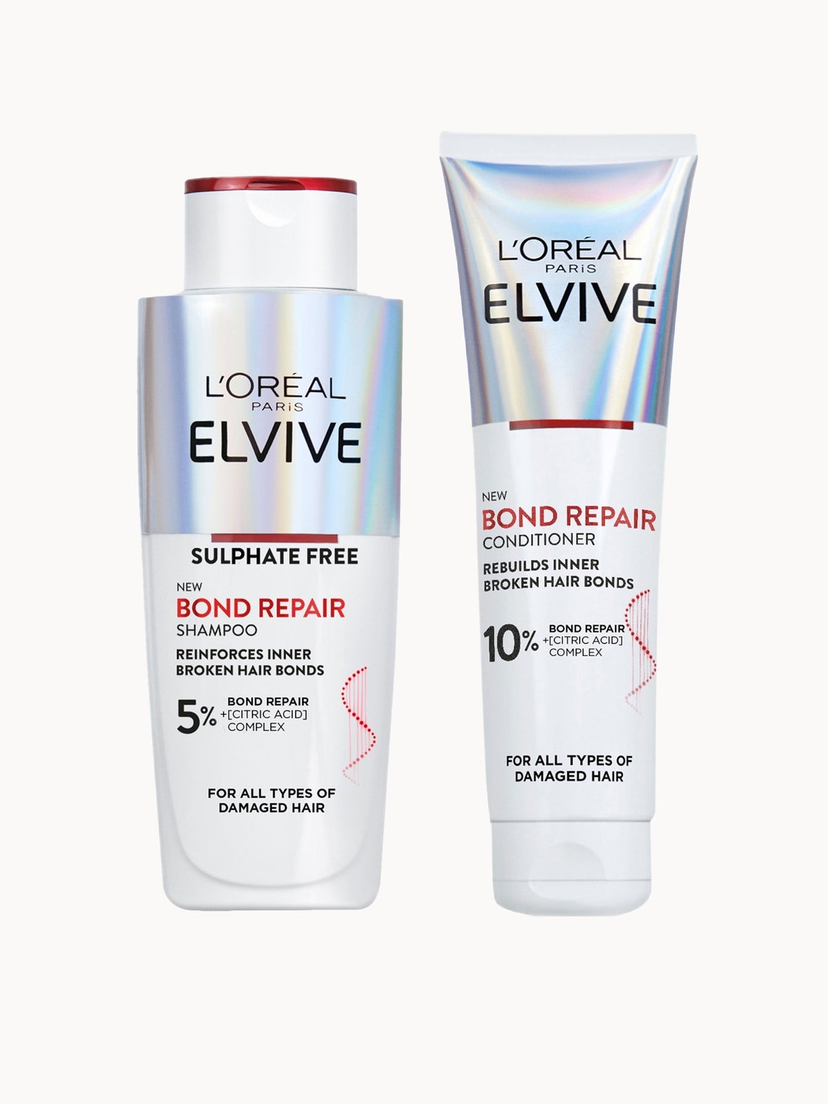 L’Oréal Paris Elvive Bond Repair Shampoo and Conditioner Bundle For Damaged Hair