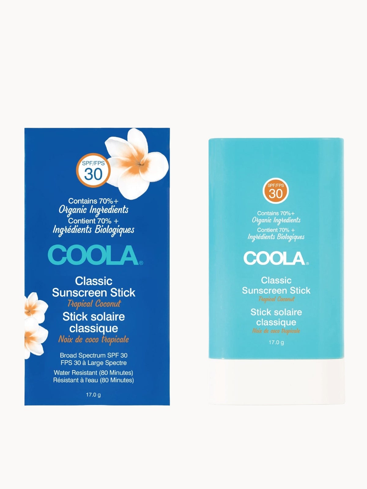 COOLA Classic Stick SPF 30+ Coconut 17g