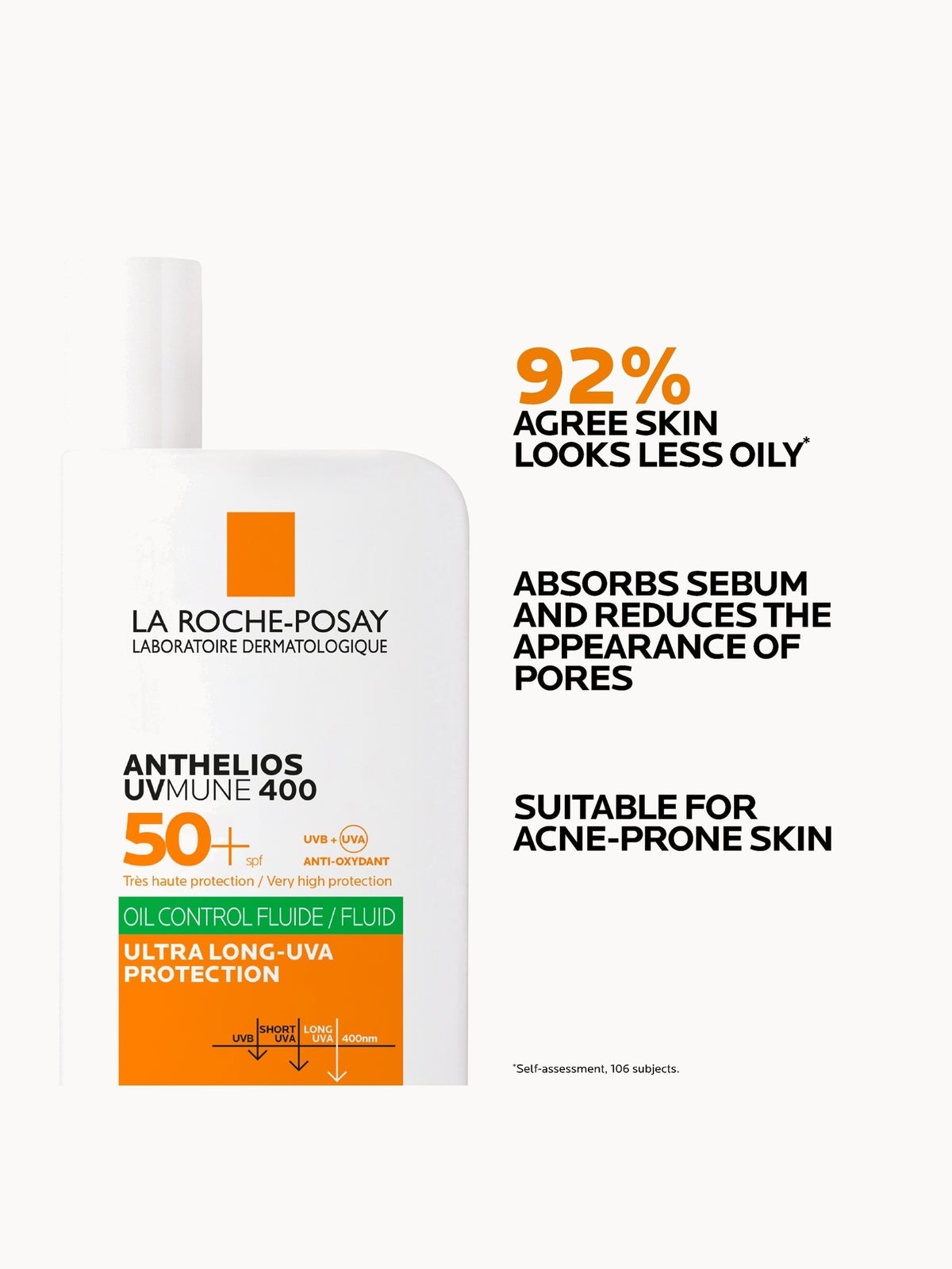 La Roche-Posay Anthelios Oil Control Fluid SPF50+ for Oily Blemish-Prone Skin 50ml 3