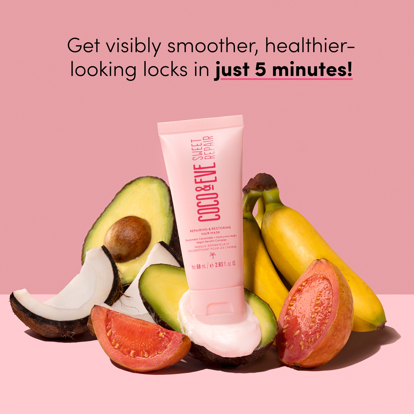 Thumbnail - Coco & Eve Reisegröße Süße Reparatur-Haarmaske 60 ml