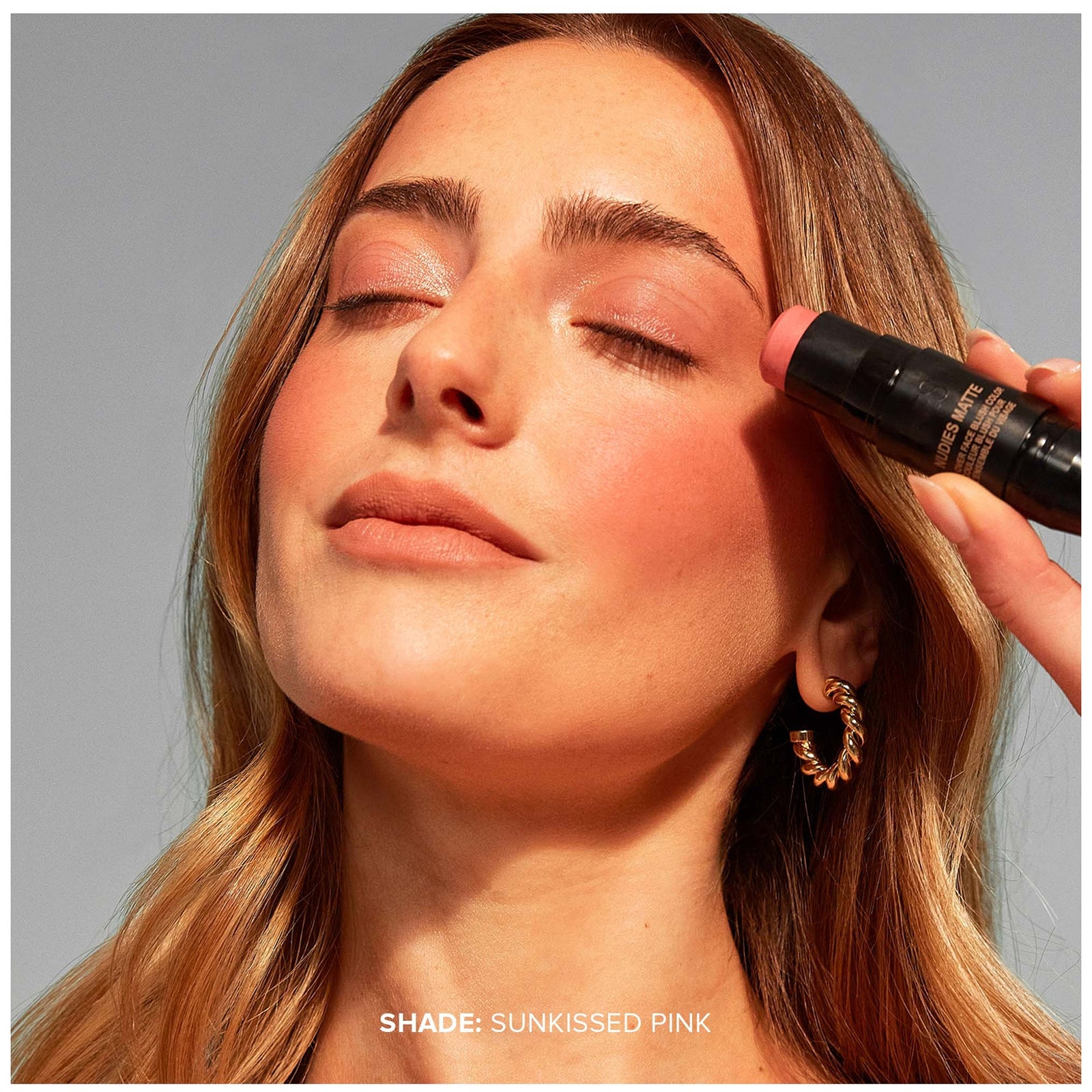 NUDESTIX Nudies Matte All Over Face Blush Colour 7g (Various Shades) - Sunkissed Pink 3
