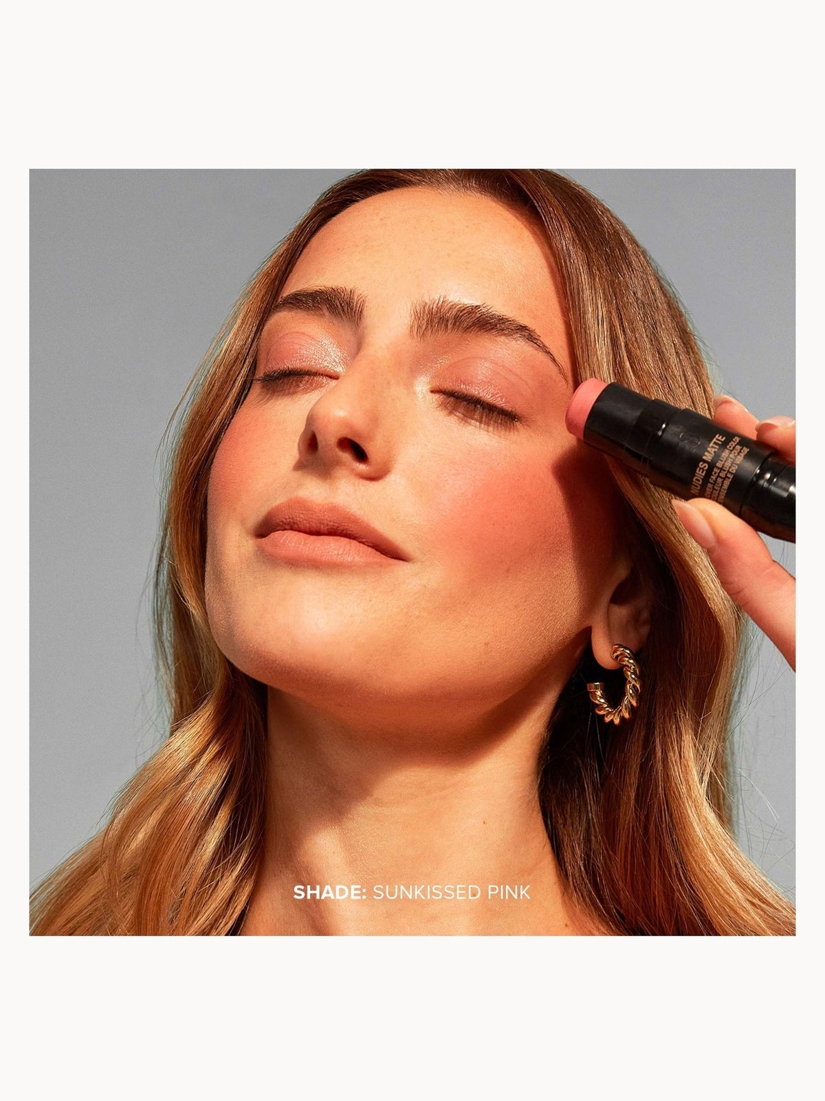 NUDESTIX Nudies Matte All Over Face Blush Colour 7g (Various Shades) - Sunkissed Pink 3