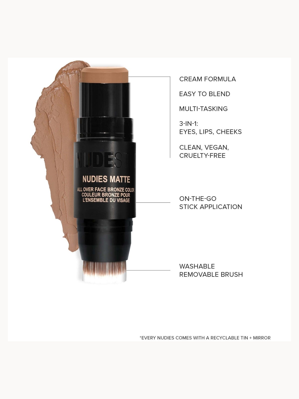 NUDESTIX Nudies Matte All Over Face Bronze Colour (Various Shades) - Bondi Belle 4