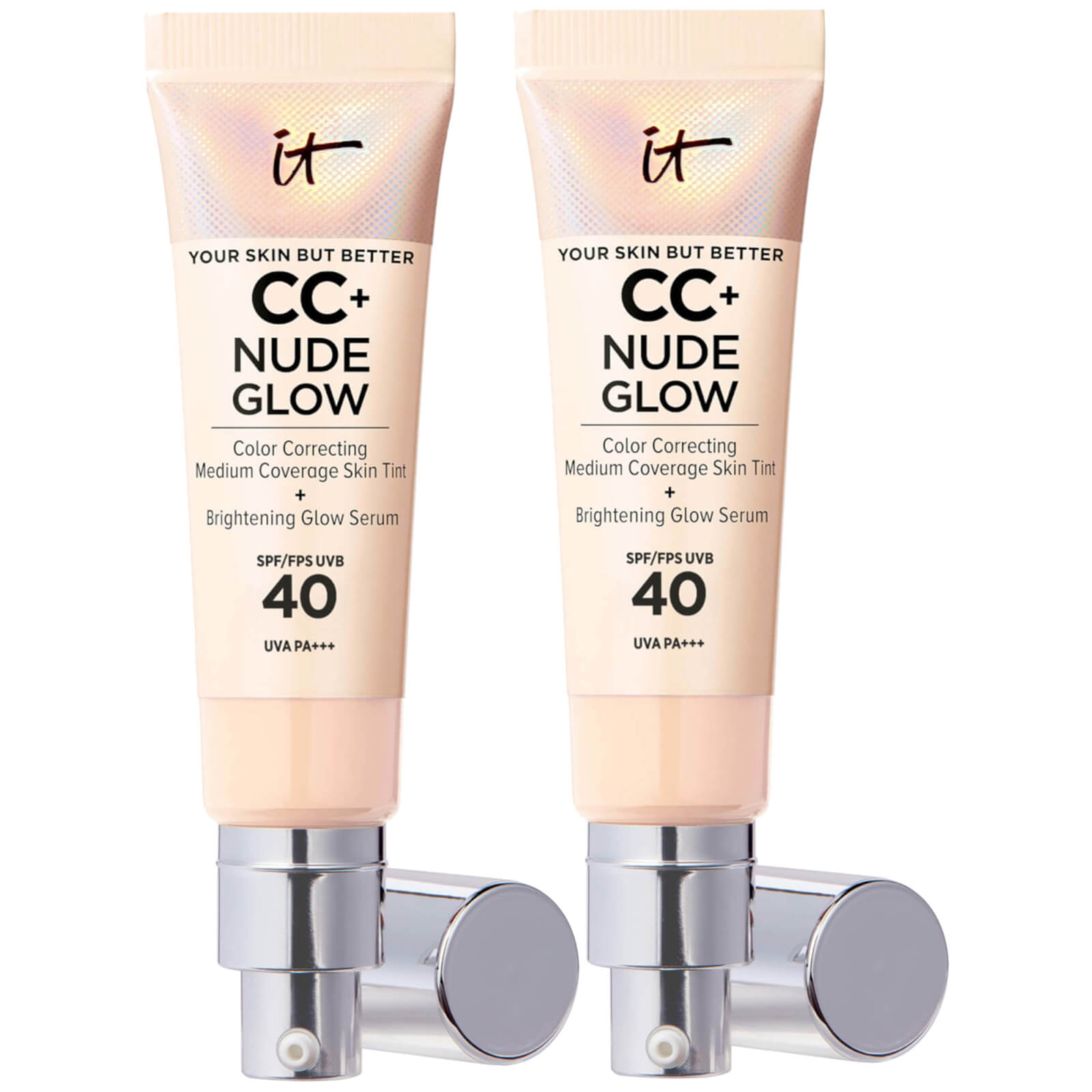 IT Cosmetics Nude Glow CC Cream 32ml Duo (Various Shades) - Fair Light
