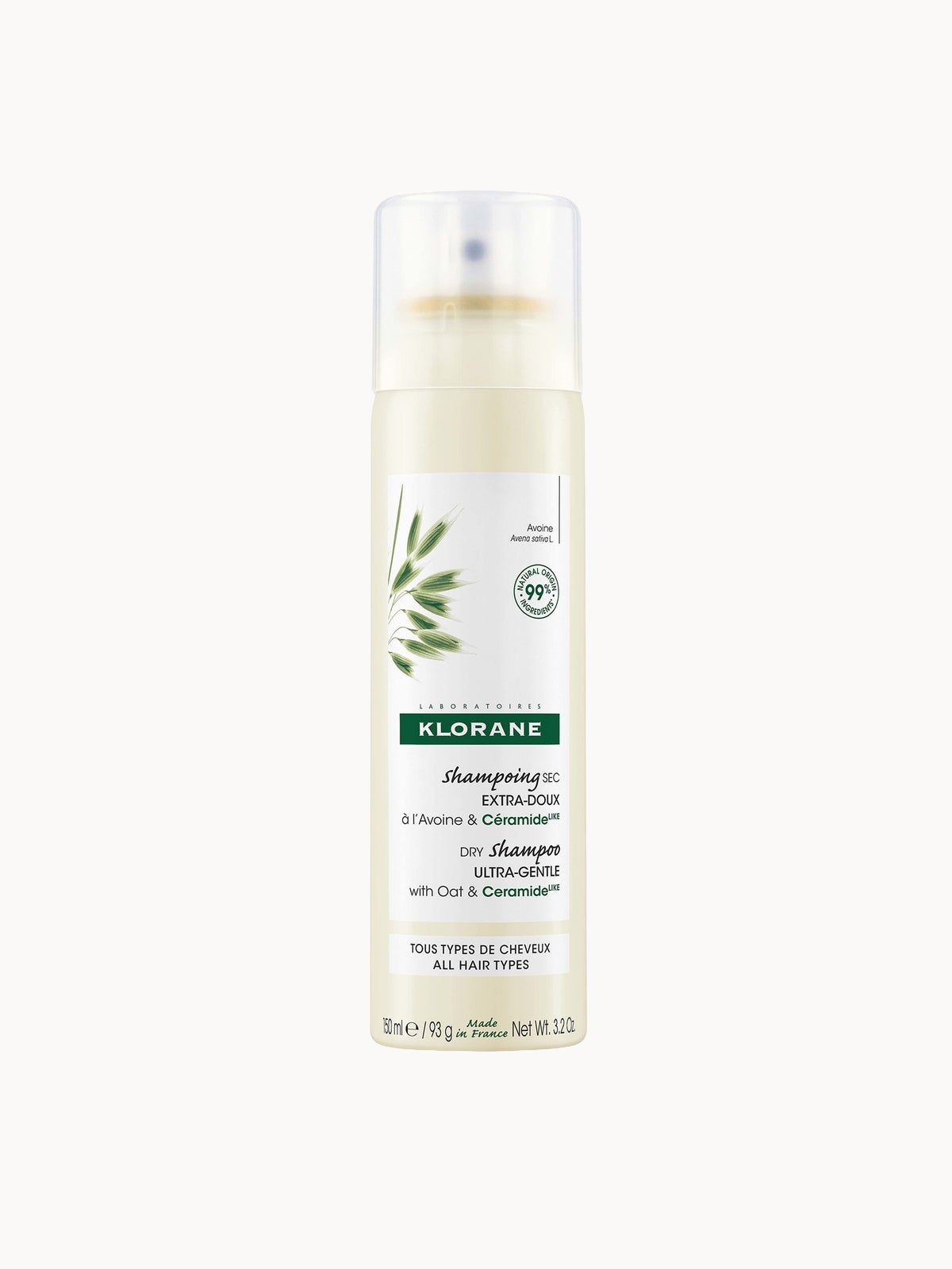 KLORANE Extra-Gentle Dry Shampoo with Oat and Ceramide LIKE for All Hair Types 150ml
