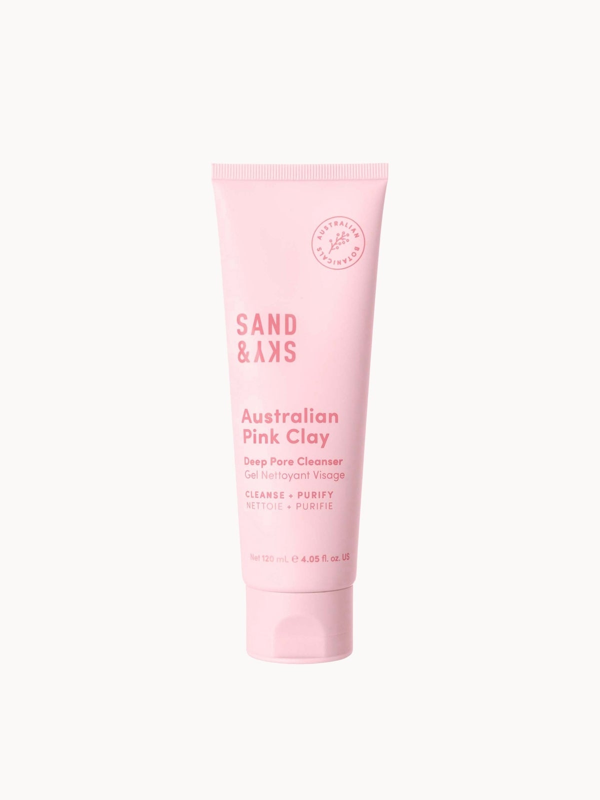 Sand & Sky Australian Pink Clay Deep Pore Cleanser 120ml