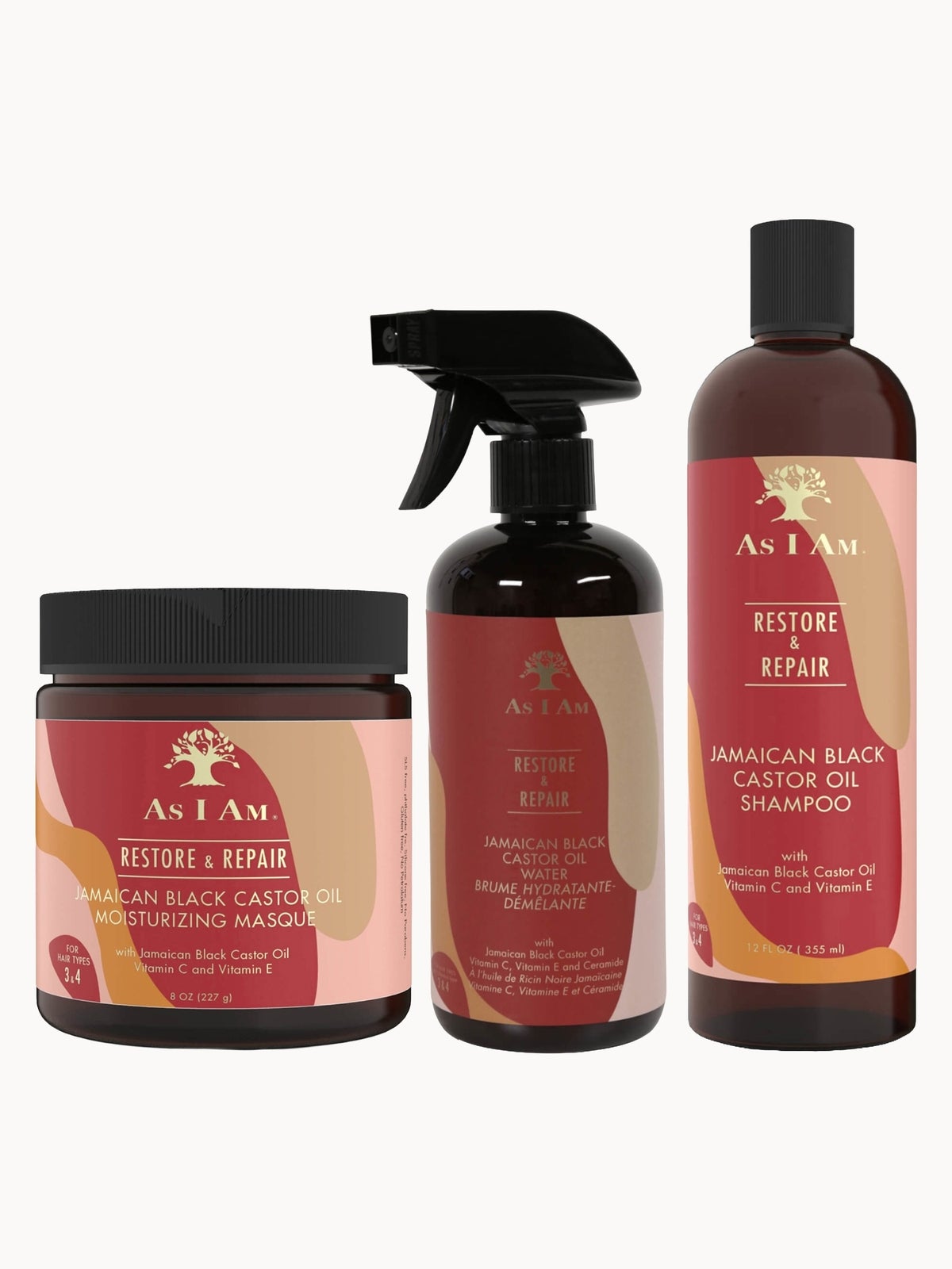 As I Am Jamaican Black Castor Oil - Moisture Fix Bundle
