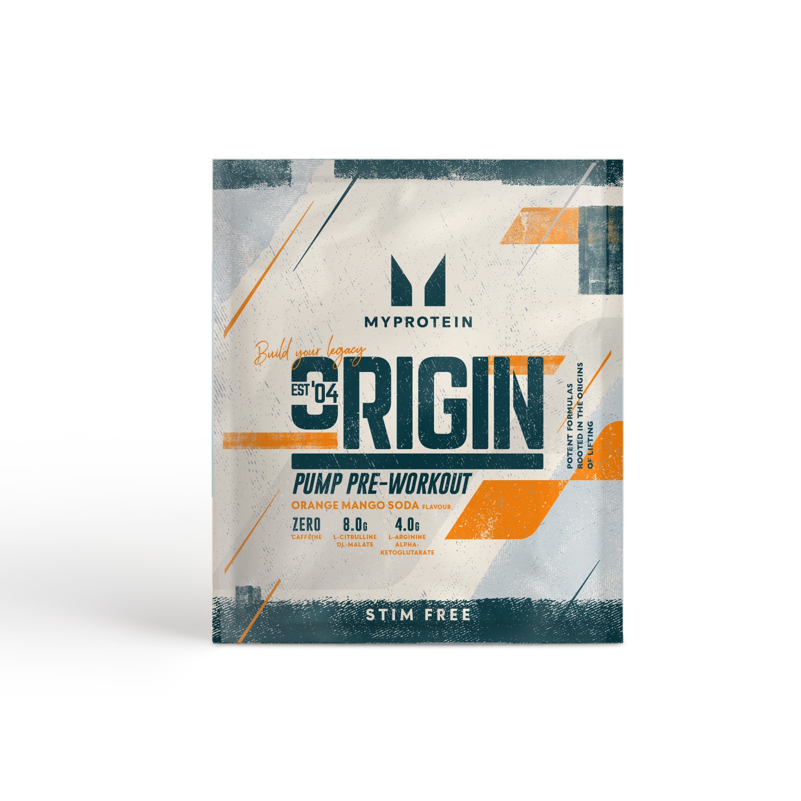 Myprotein UK MyProtein Origin Stim-Free Pre-Workout (Sample) - 20g - Orange Mango Soda
