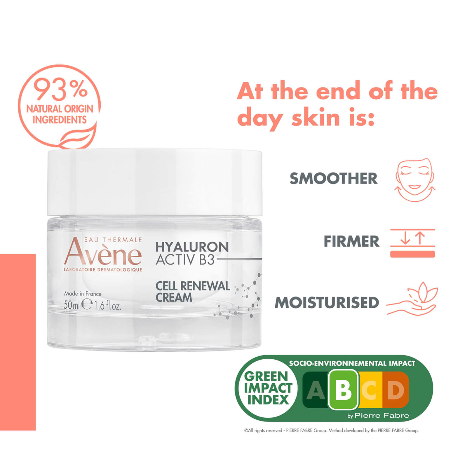 Thumbnail - Avène Hyaluron Activ B3 Cellular Renewal Cream for Ageing Skin 50ml