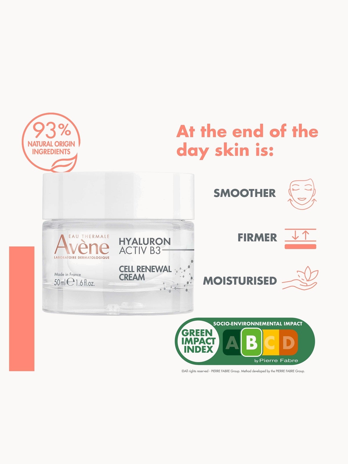 Avène Hyaluron Activ B3 Cellular Renewal Cream for Ageing Skin 50ml 3