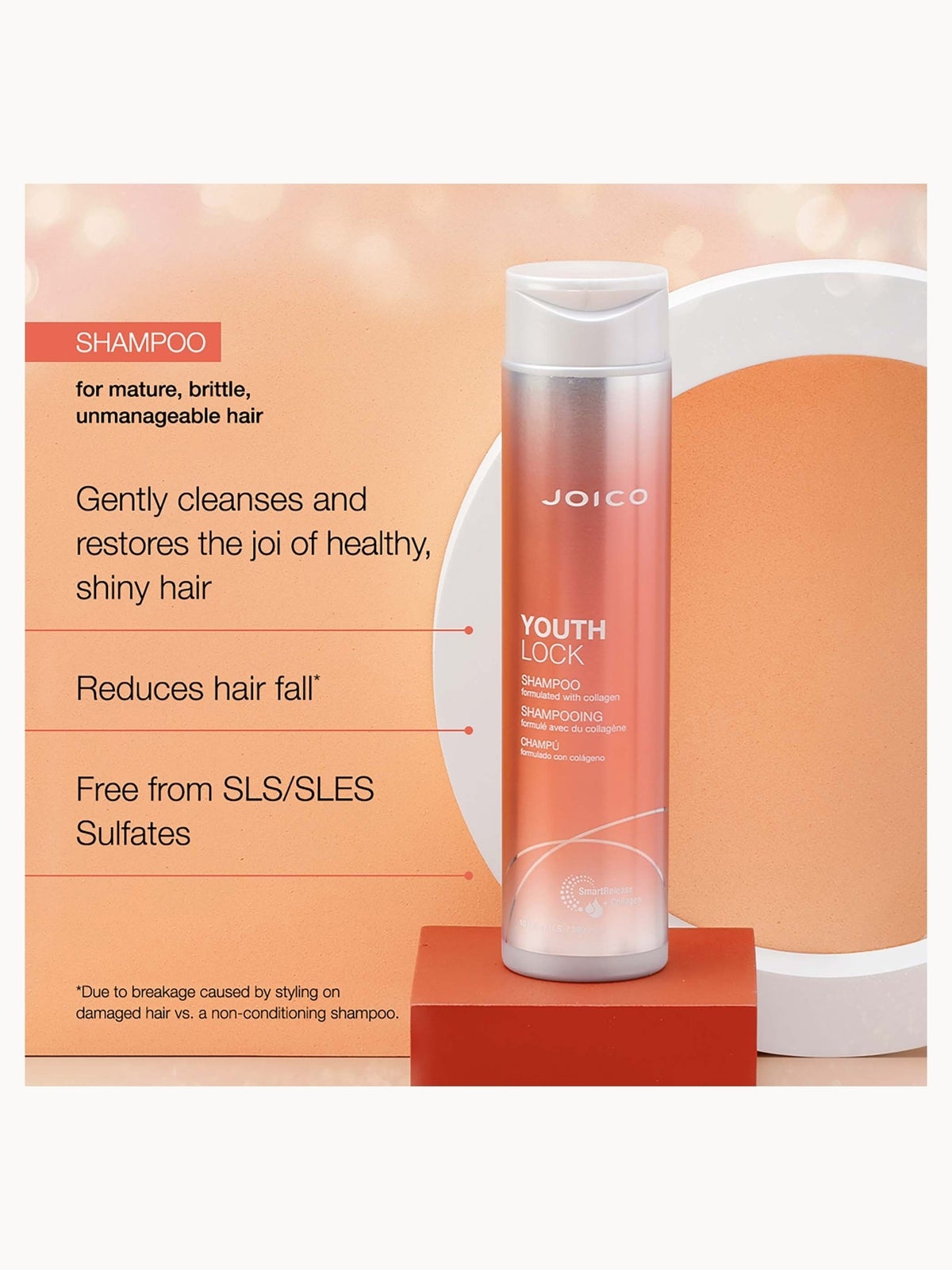 Joico YouthLock Shampoo 300ml 3