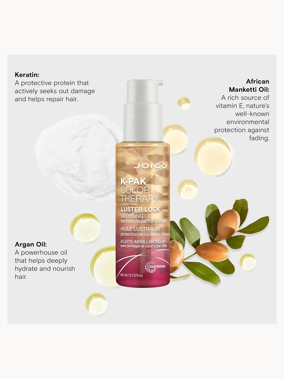 Joico K-Pak Color Therapy Luster Lock Glossing Oil 63ml 4