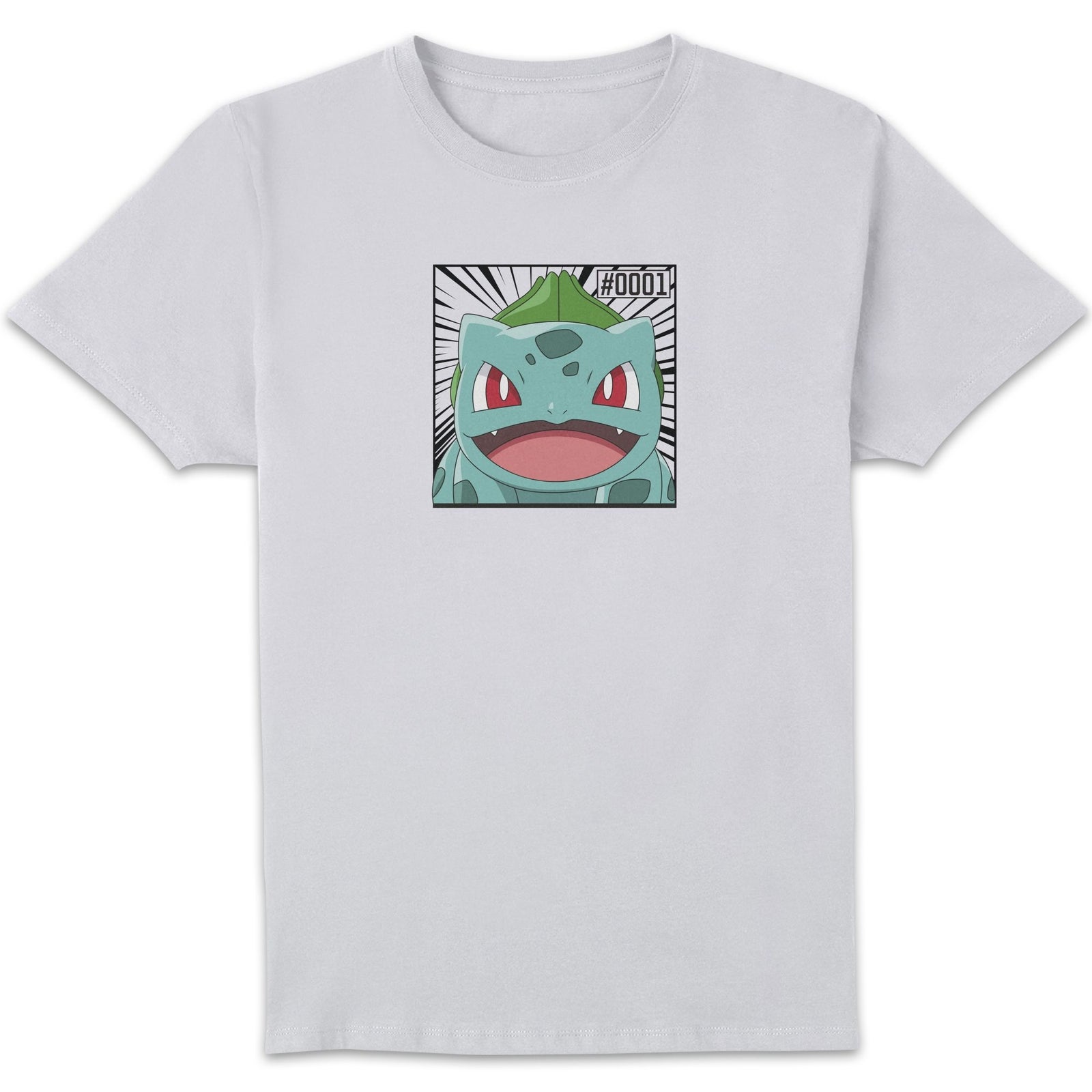 Pokémon Pokédex Bulbasaur #0001 Homme T-shirt - Blanc