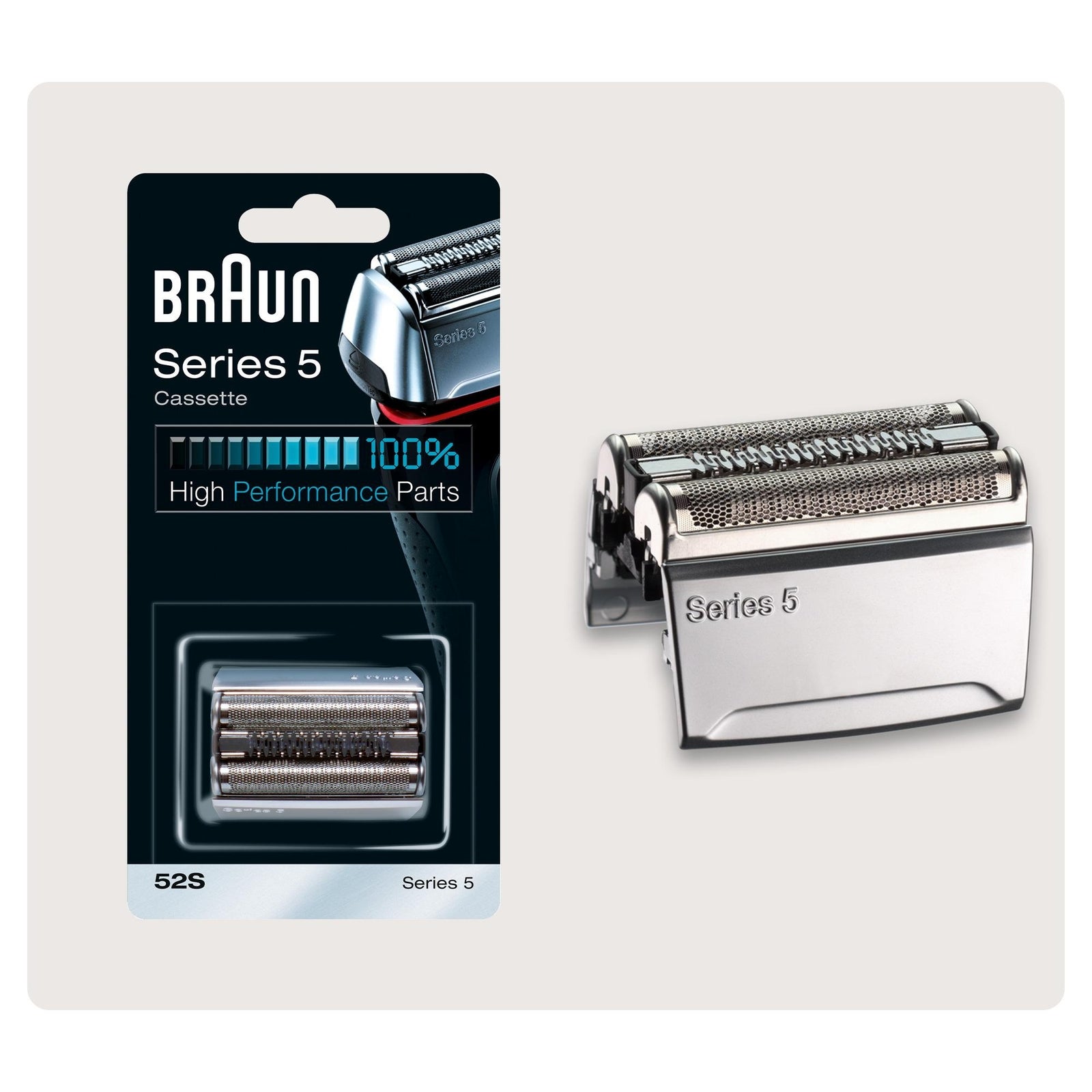 Braun Series 5 52S Elektrischer Rasierer Scherkopfkassette: retailer-supplied image