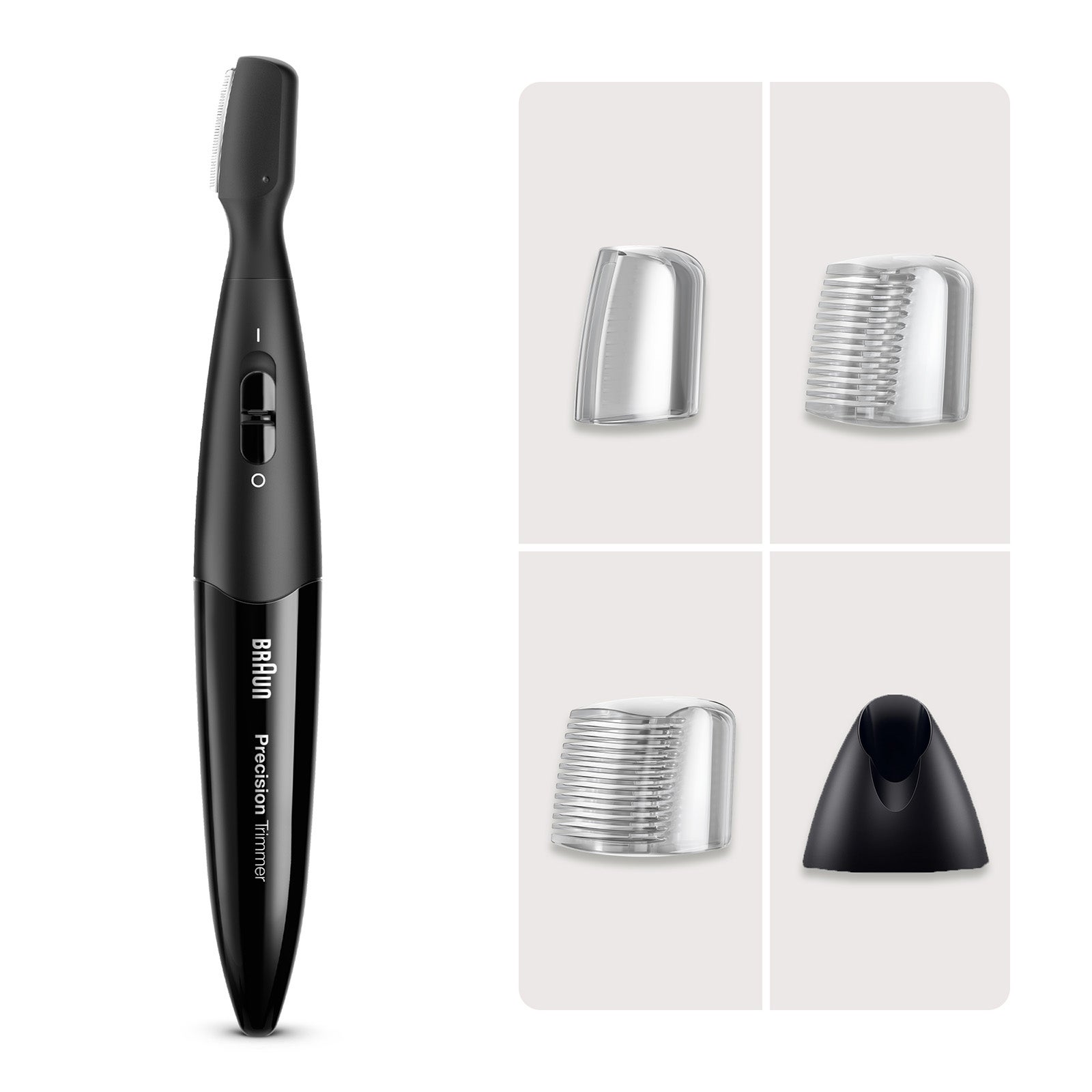 Men's Black Braun Base Precision Trimmer Pt5010
