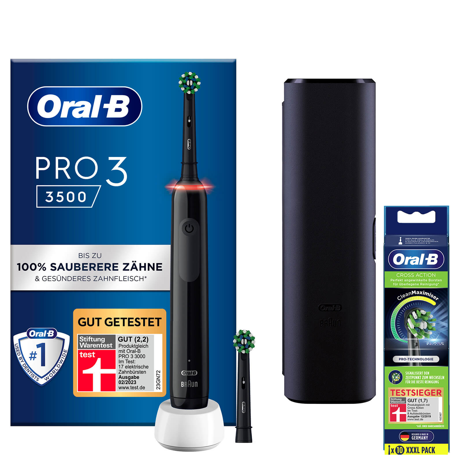 Oral B Power Pro 3 3500 - Toothbrush with 10 Brush Heads
