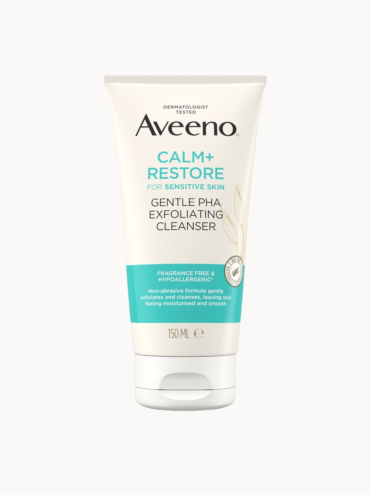 Aveeno Face Calm+Restore Gentle PHA Exfoliating Cleanser 150ml