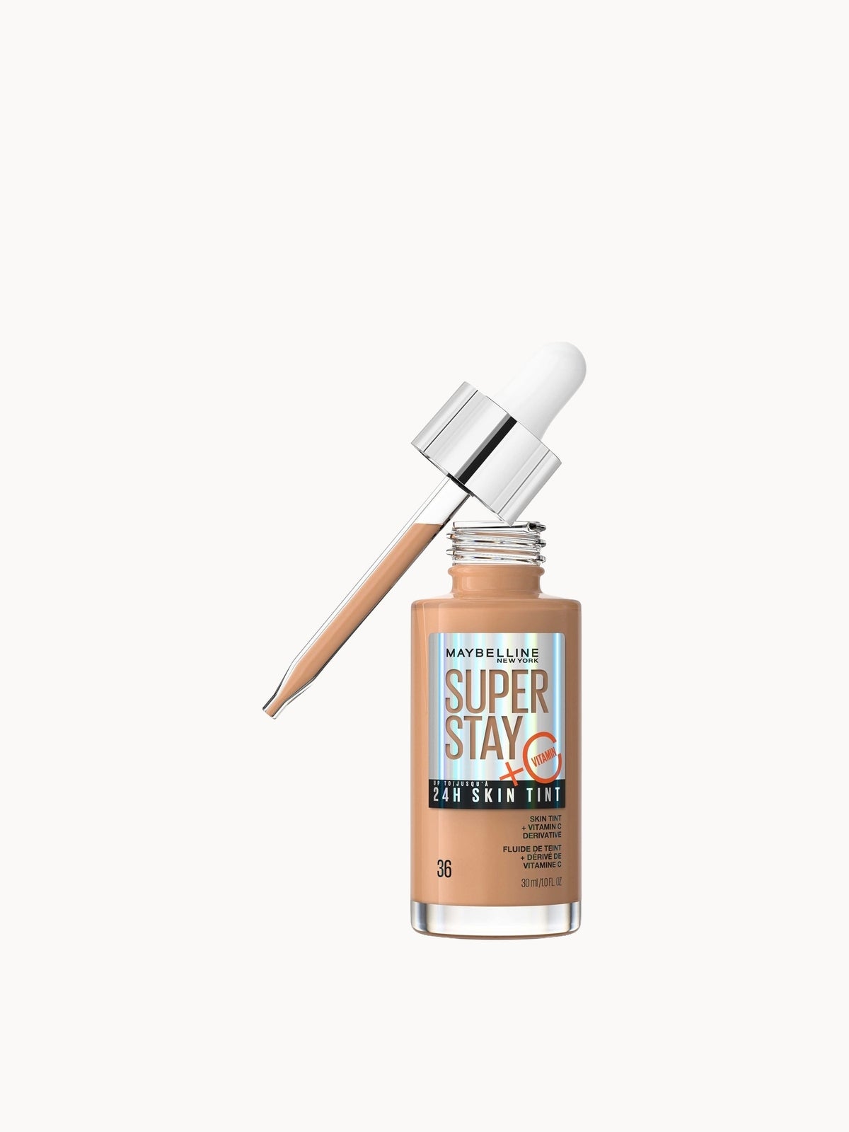 Maybelline Super Stay up to 24H Skin Tint Foundation + Vitamin C 30ml (Various Shades) - 36