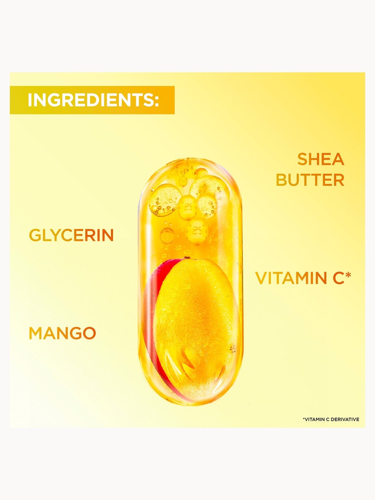 Garnier Vitamin C* Nutri – Glow Body Cream with Mango 380ml 4