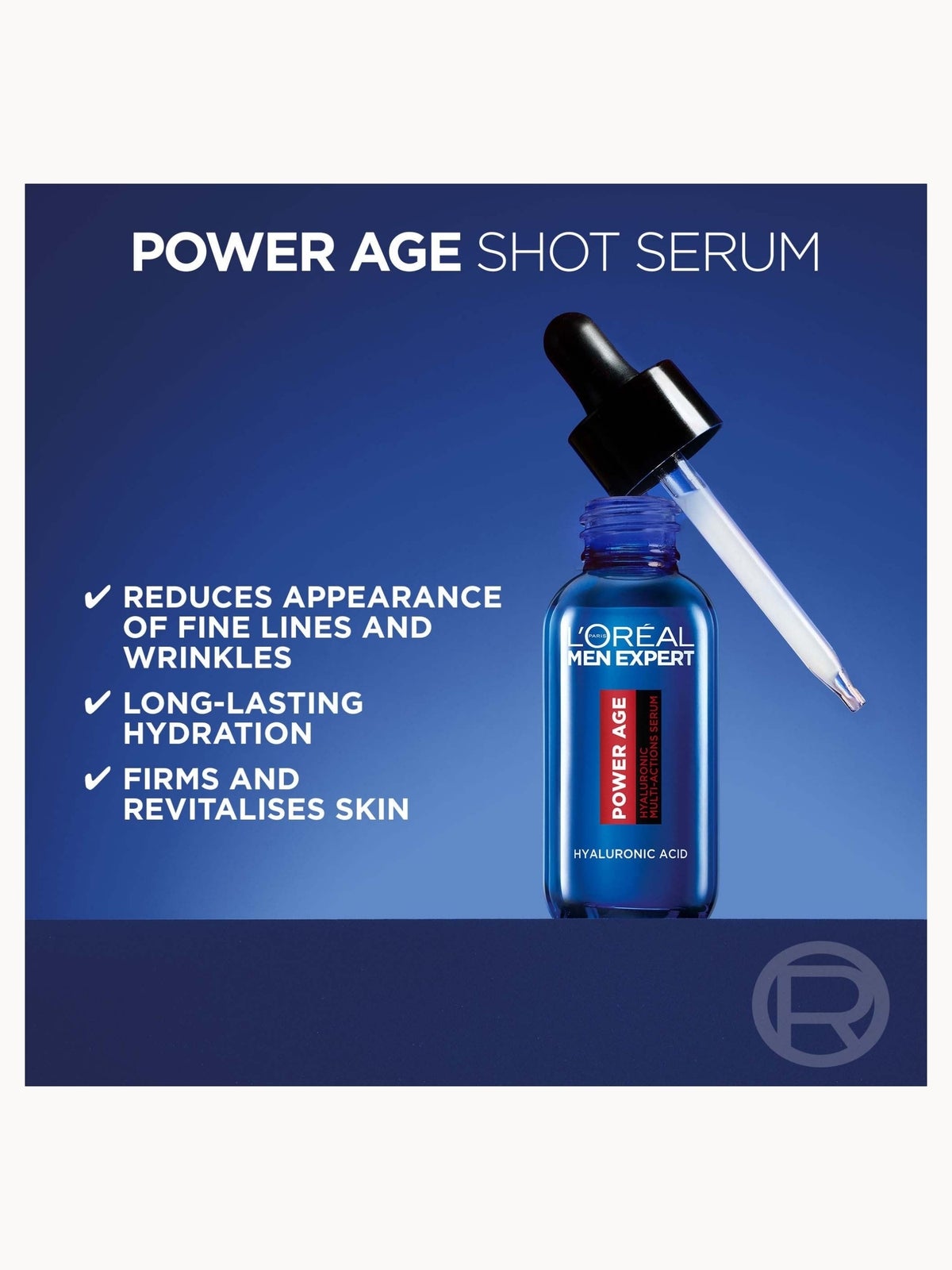 L'Oréal Paris Men Expert Power Age Serum with Hyaluronic Acid 30ml 2