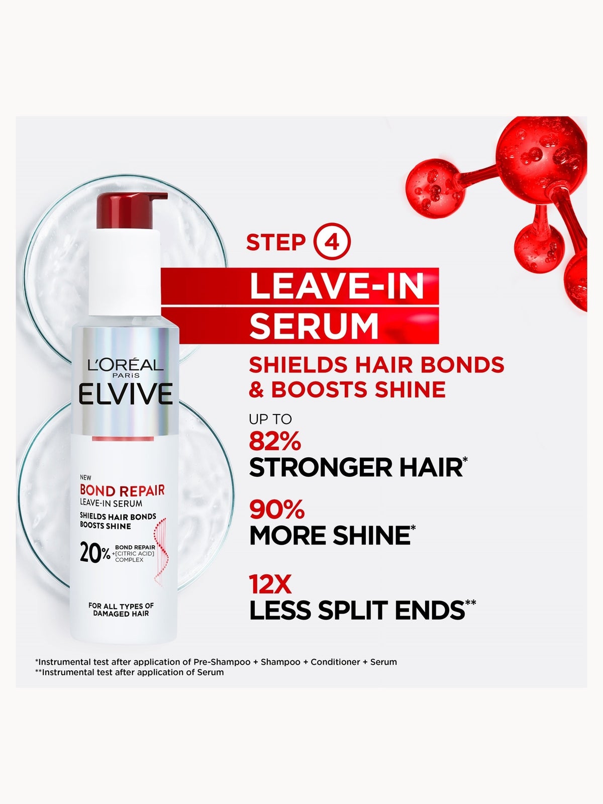 L’Oréal Paris Elvive Bond Repair Leave-in Serum 150ml, photo 2