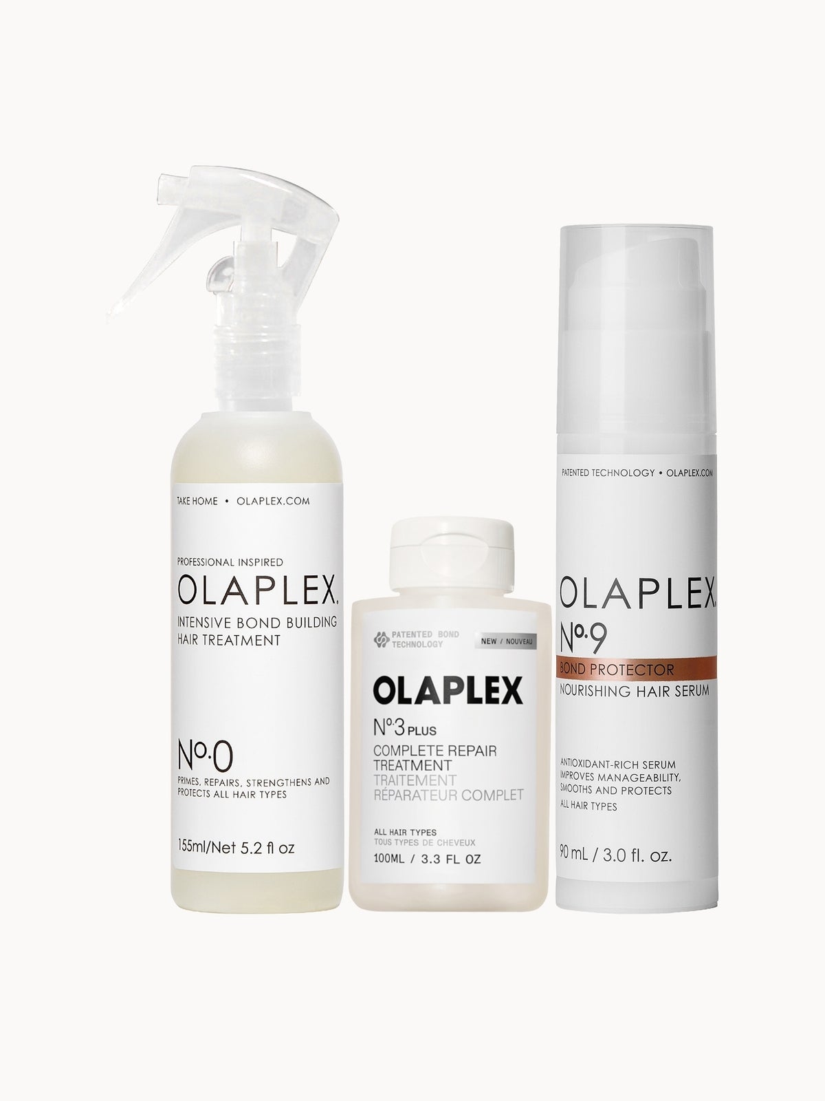 Olaplex No.0, No.3 and No.9 Bundle