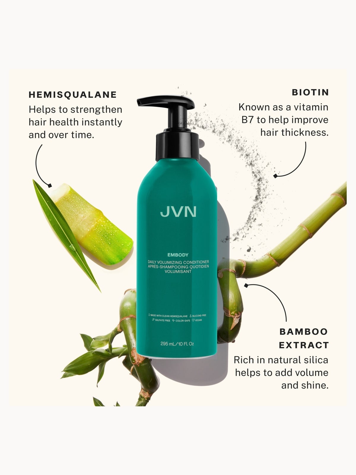 JVN Embody Volumising Conditioner 295ml 4