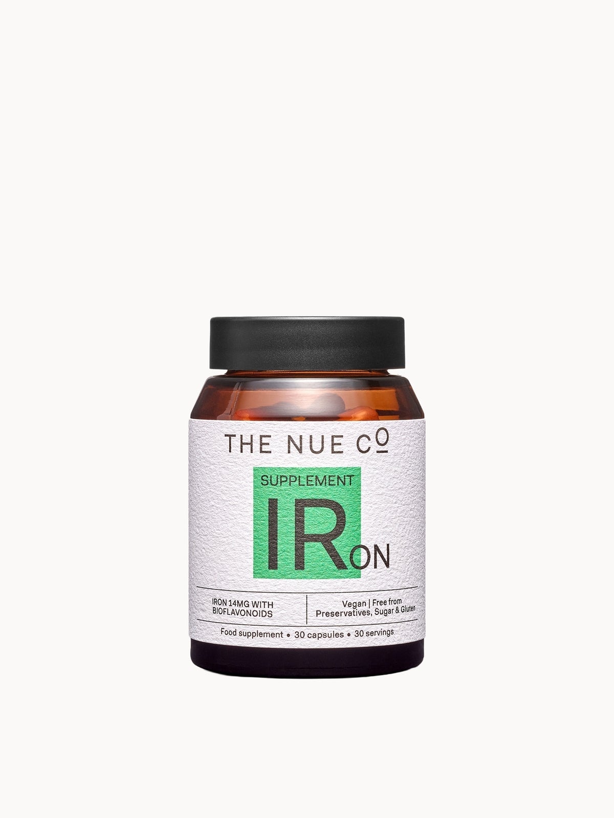 The Nue Co. Iron Supplement To Reduce Tiredness (30 Capsules)