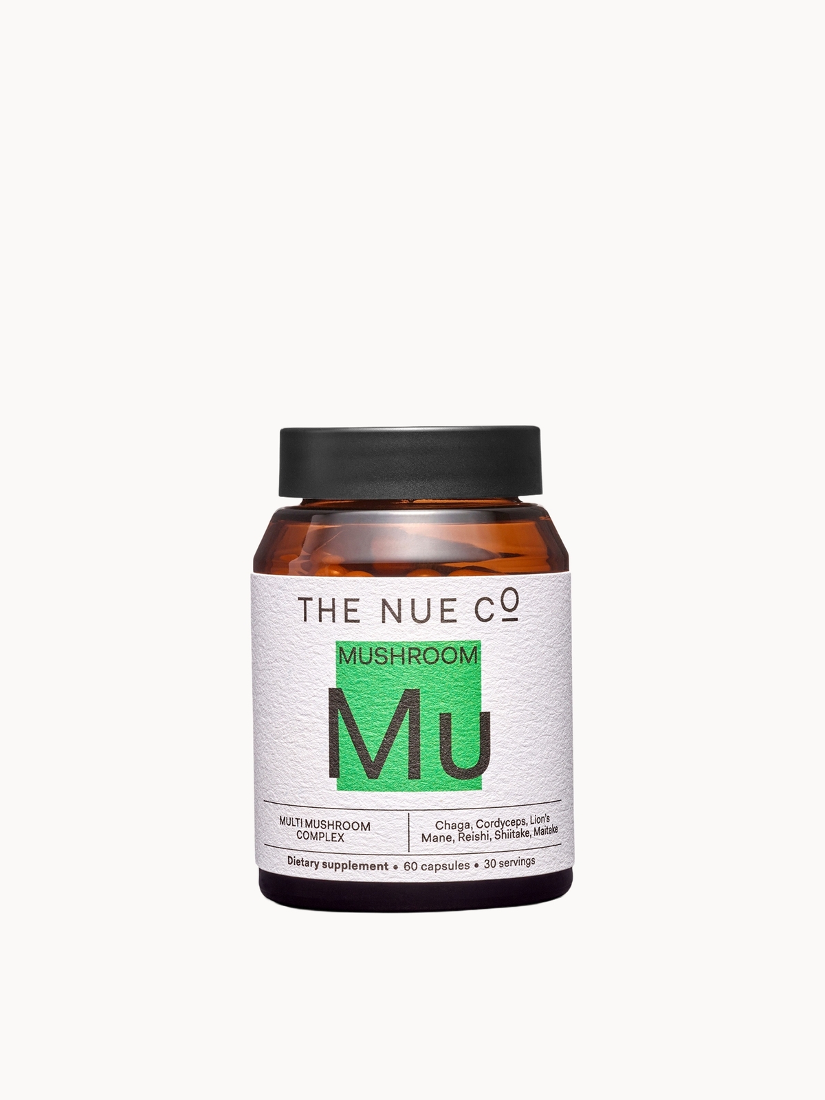 The Nue Co. Multi Mushroom Complex Supplement (60 Capsules)
