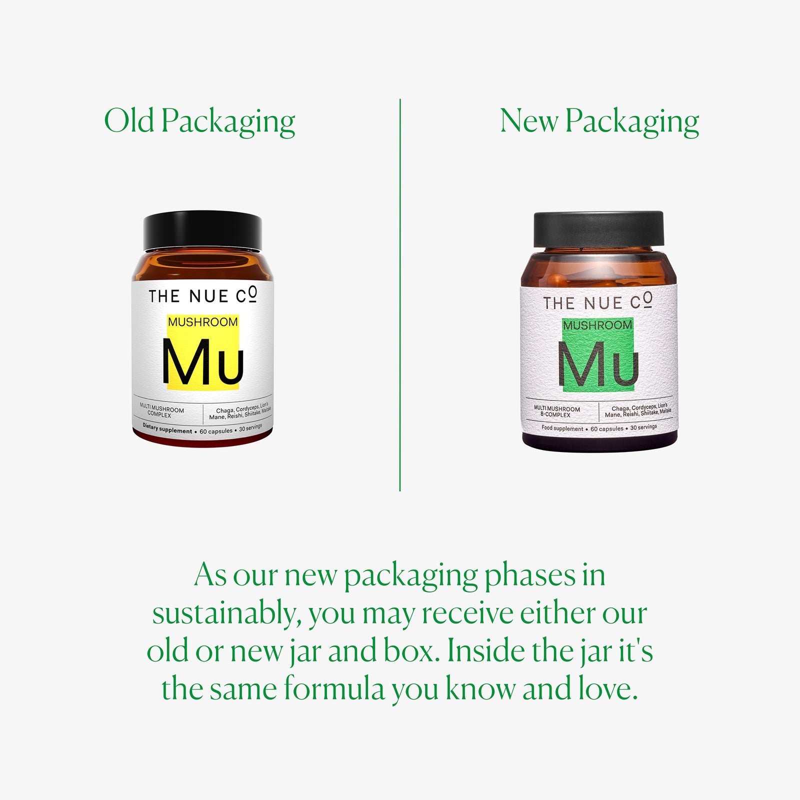 The Nue Co. Multi Mushroom Complex Supplement (60 Capsules) 3